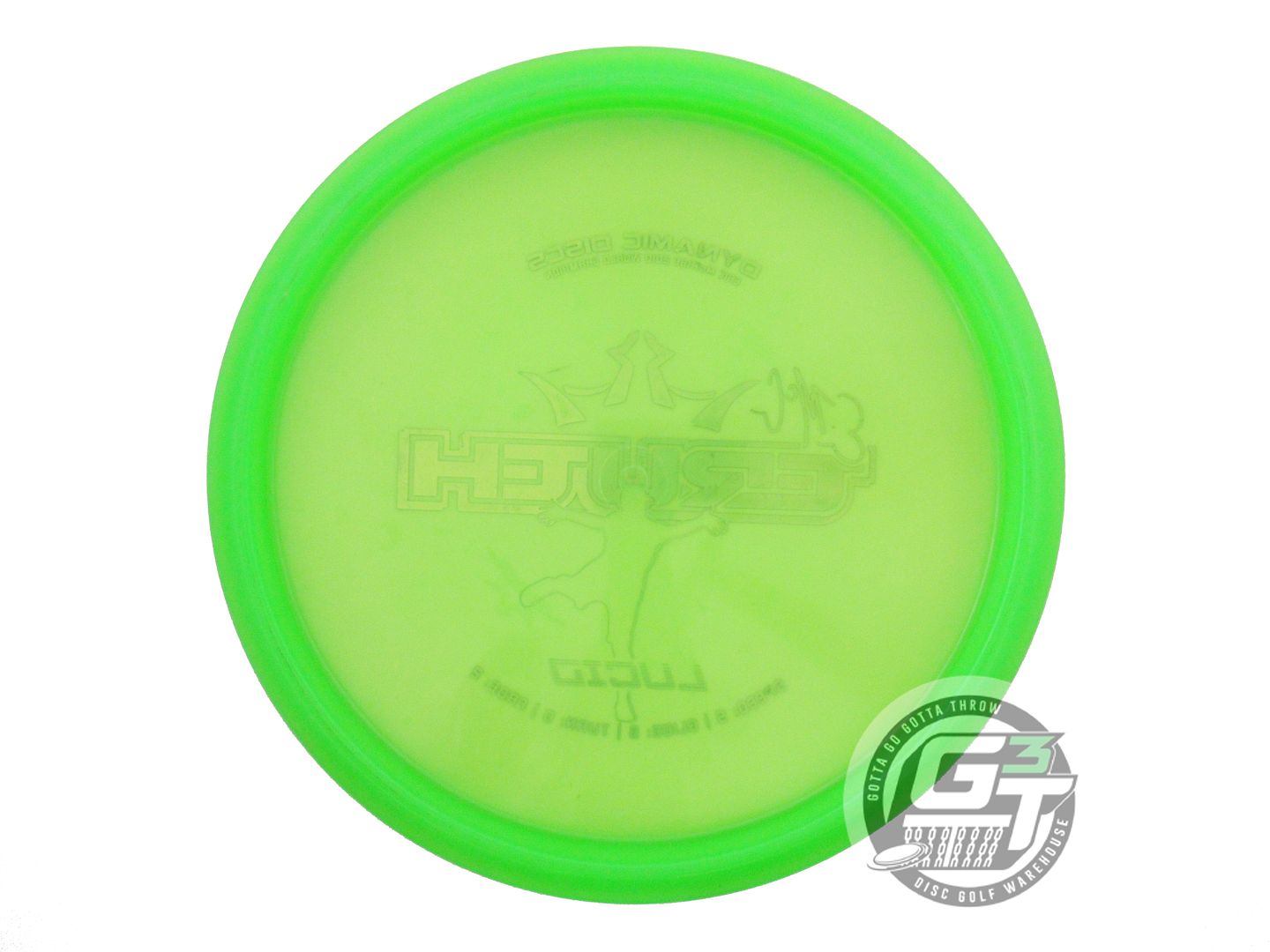 USED Dynamic Discs Lucid EMAC Truth 177g Lime Black Stamp Midrange Golf Disc