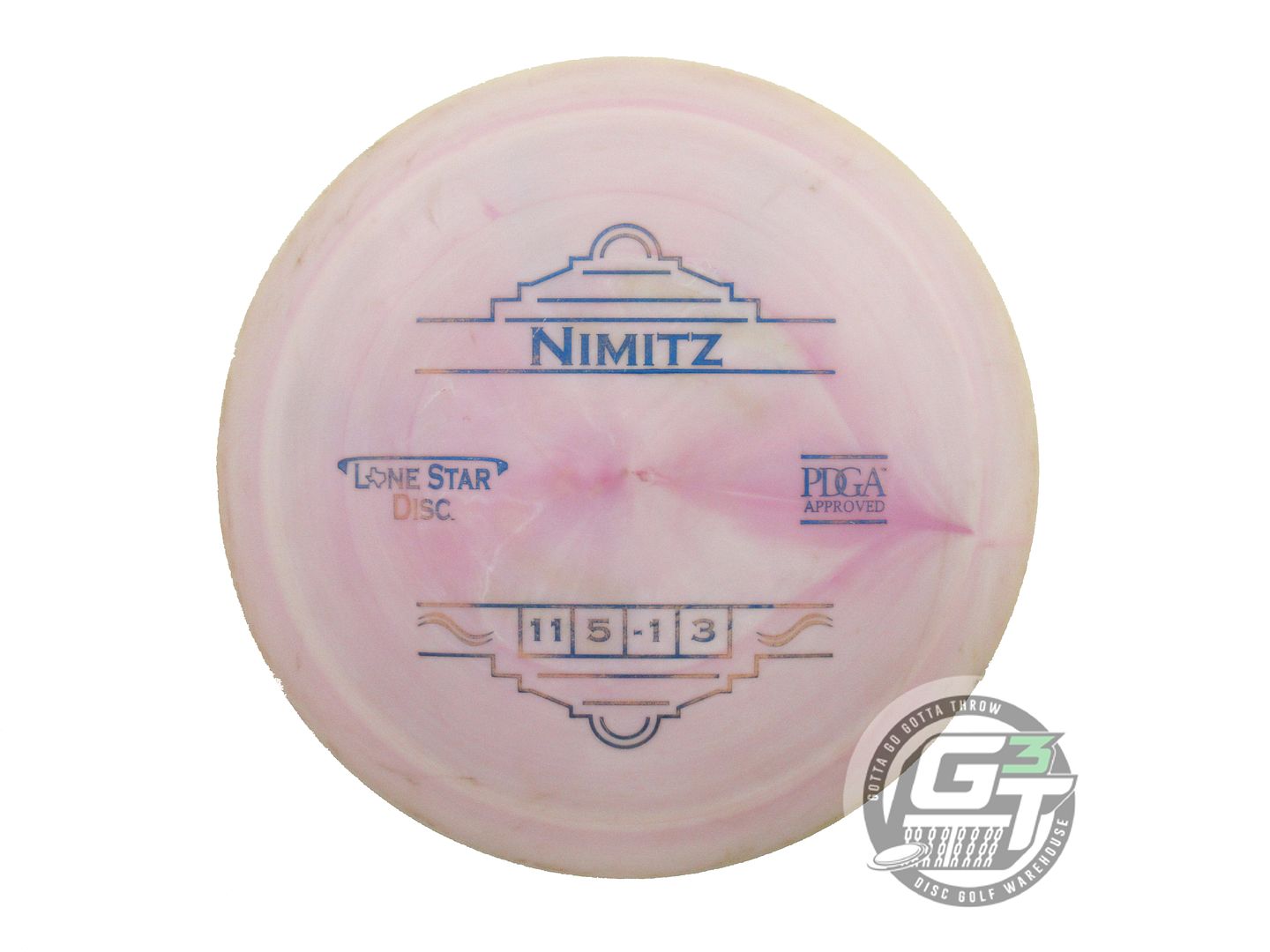 USED Lone Star Bravo Nimitz 174g Tan-Lilac Blue Foil Distance Driver Golf Disc