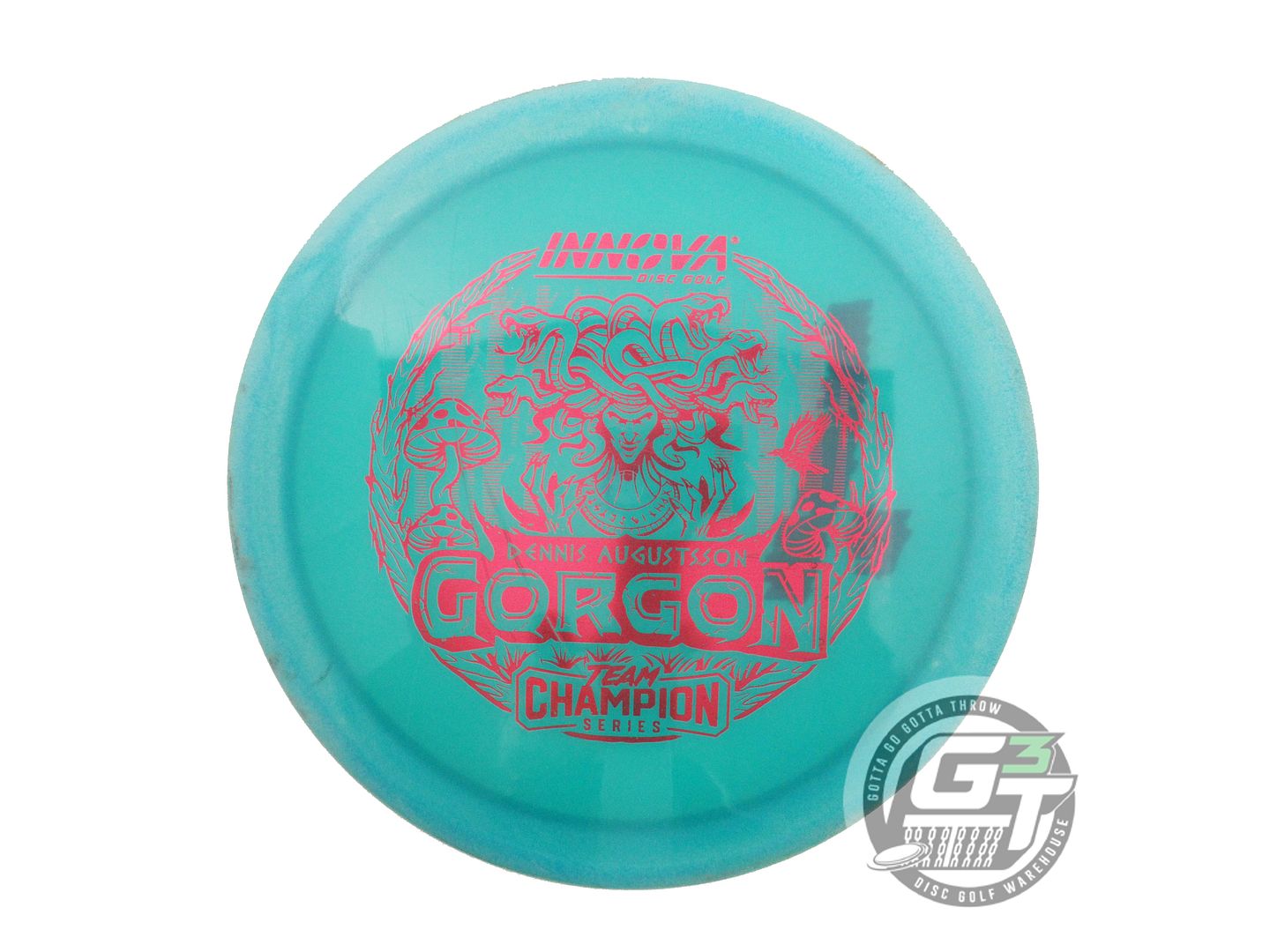 USED Innova [AUGUSTSSON] Glow Halo Champion Gorgon 177g Blue-Green Driver Disc