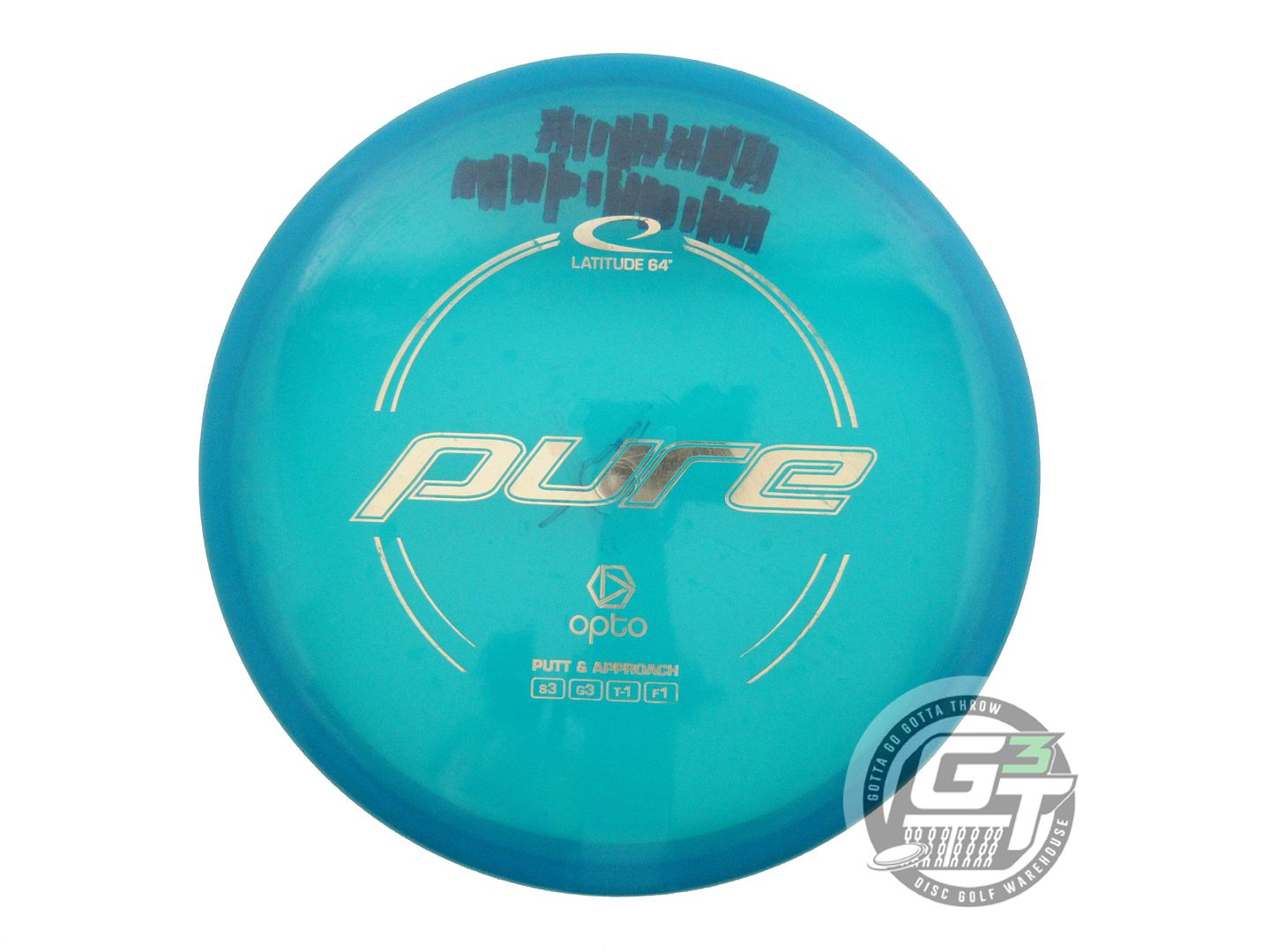 USED Latitude 64 Opto Pure 174g Blue Gold Foil Putter Golf Disc