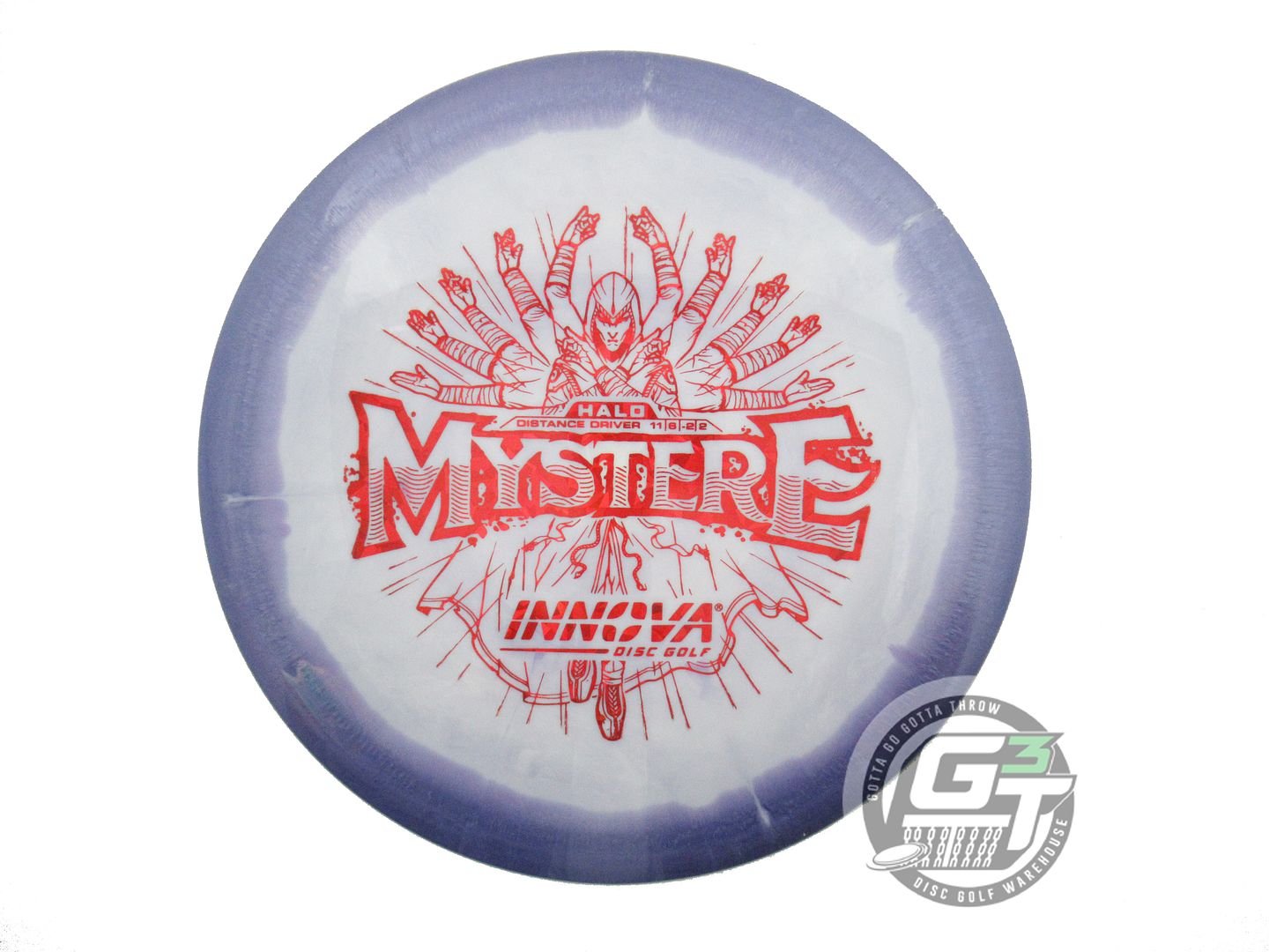 USED Innova Halo Star Mystere 160g Purple-White Distance Driver Golf Disc