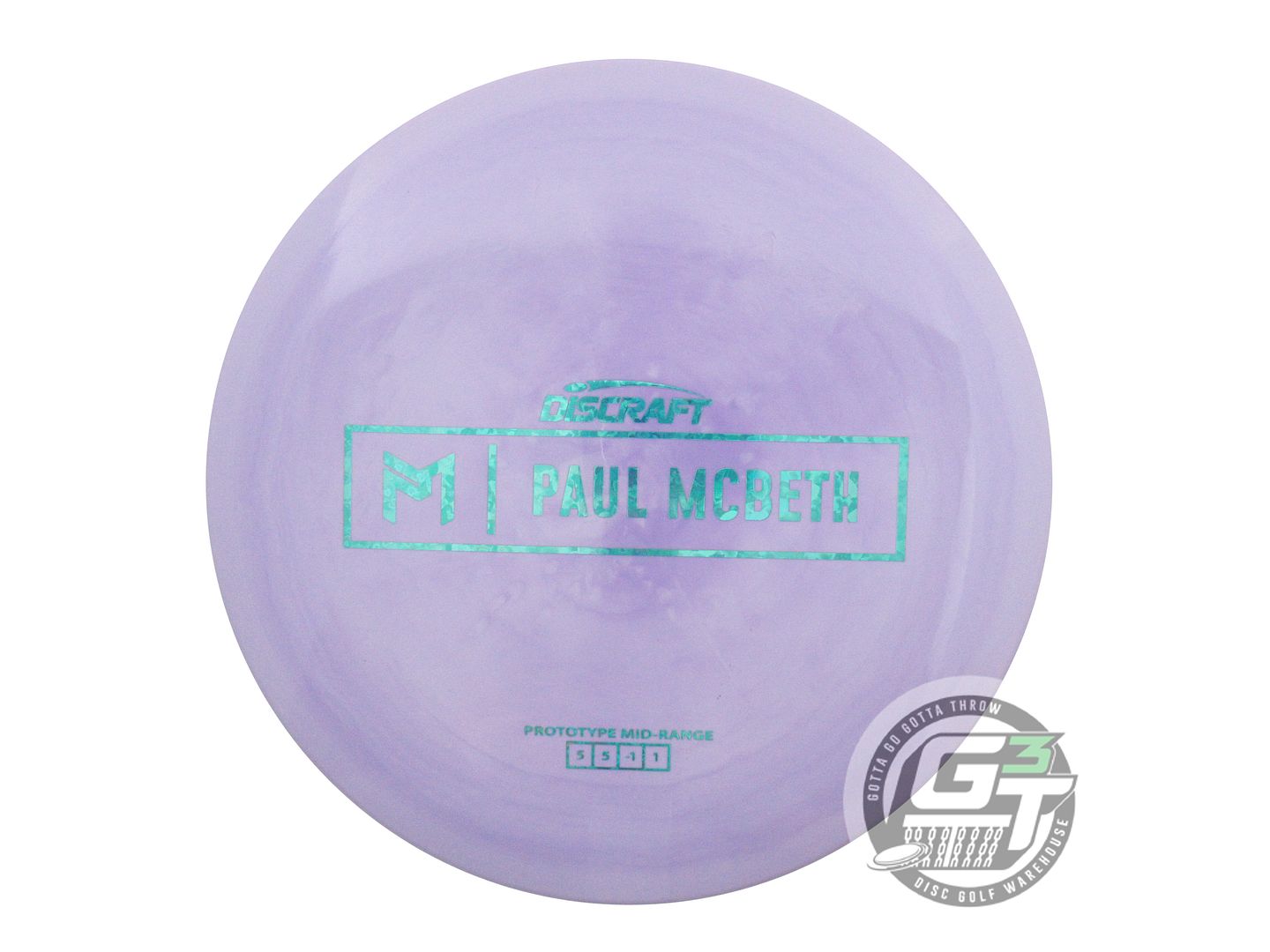 NOS Discraft [McBETH] PROTO ESP Malita 172g Lilac Midrange Golf Disc