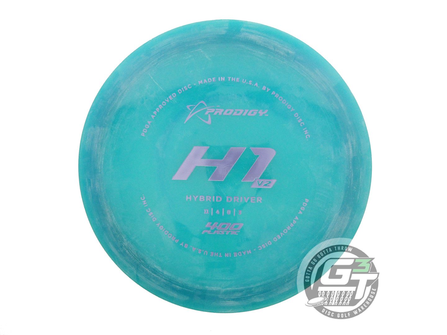 USED Prodigy Discs 400 H1 V2 174g Teal Lilac Foil CHALKY Hybrid Driver Golf Disc
