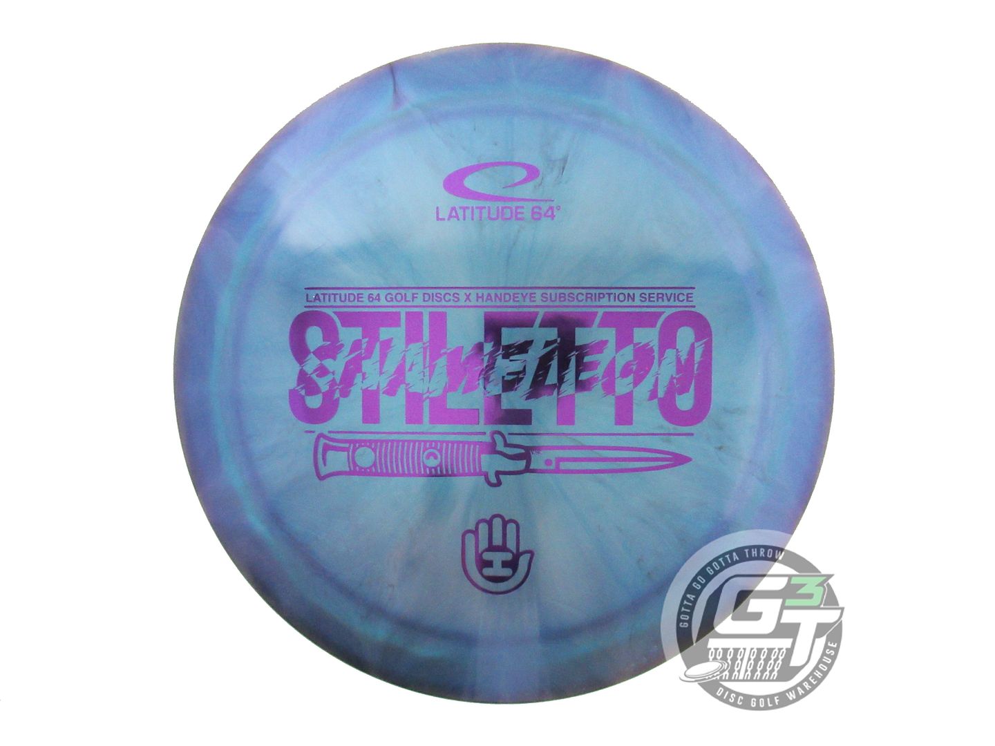 NOS Latitude 64 [HANDEYE] Chameleon Opto Stiletto 176g Blue-Purple Driver Disc