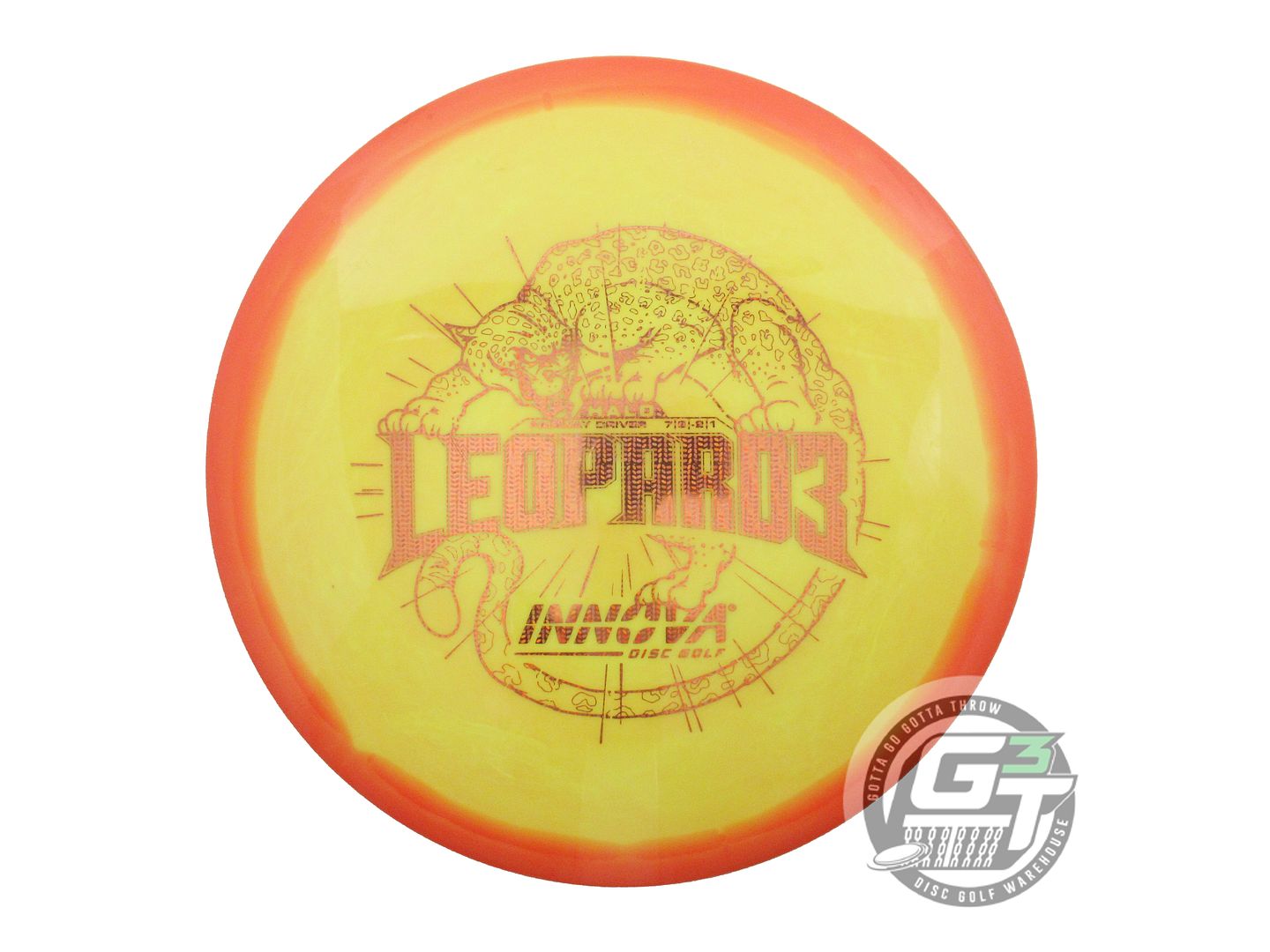 USED Innova Halo Star Leopard3 176g Orange-Yellow Fairway Driver Golf Disc