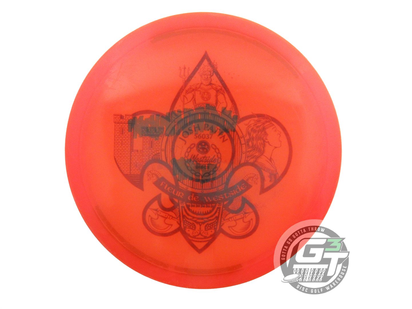 USED Westside Discs VIP Warship 177g Orange HOME DYED Midrange Golf Disc
