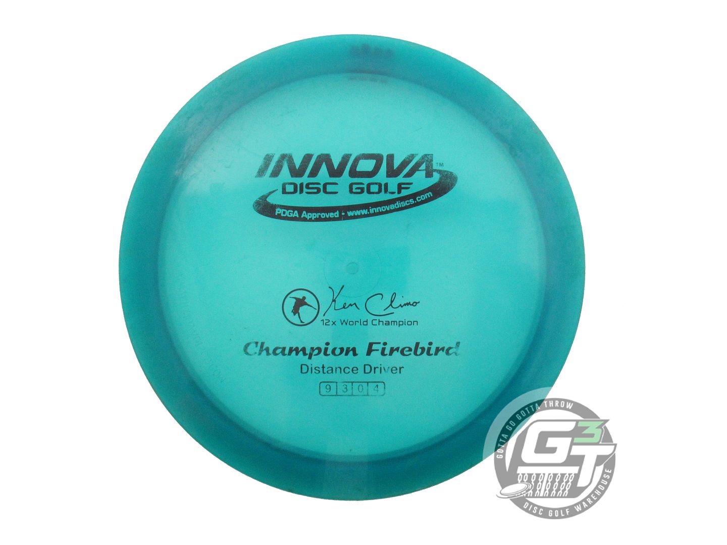 USED Innova Champion Firebird 172g Teal Black Stamp Distance Driver Golf Disc