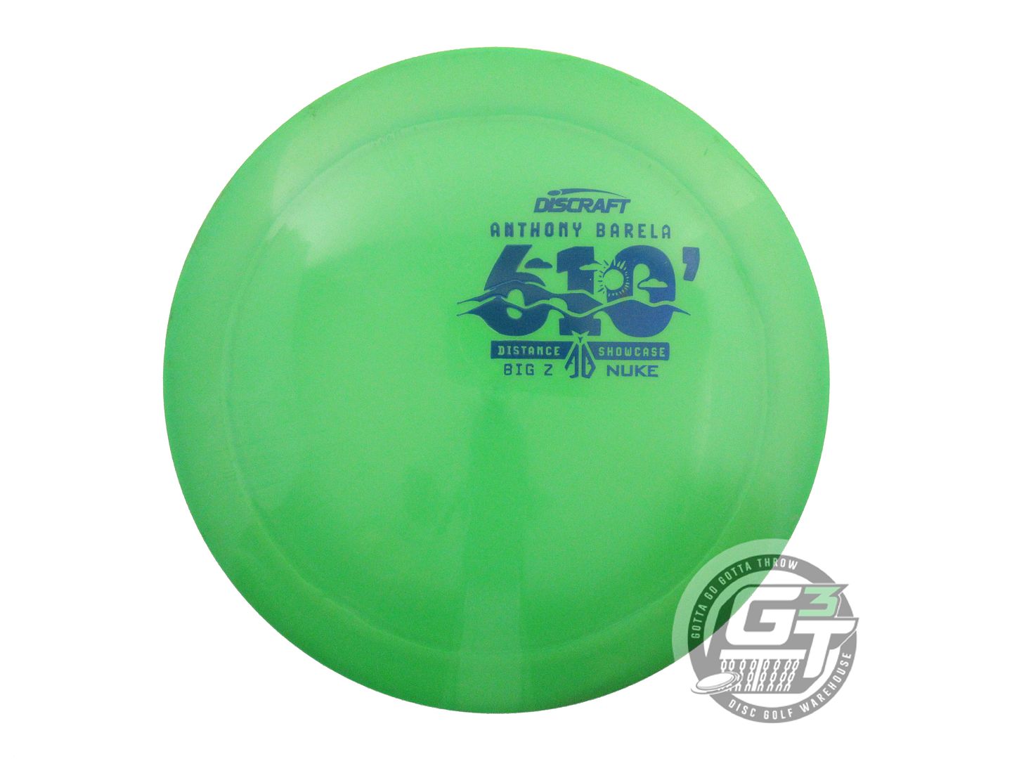 USED Discraft [BARELA] Big Z Nuke 175g Green Blue Stamp Distance Driver Disc