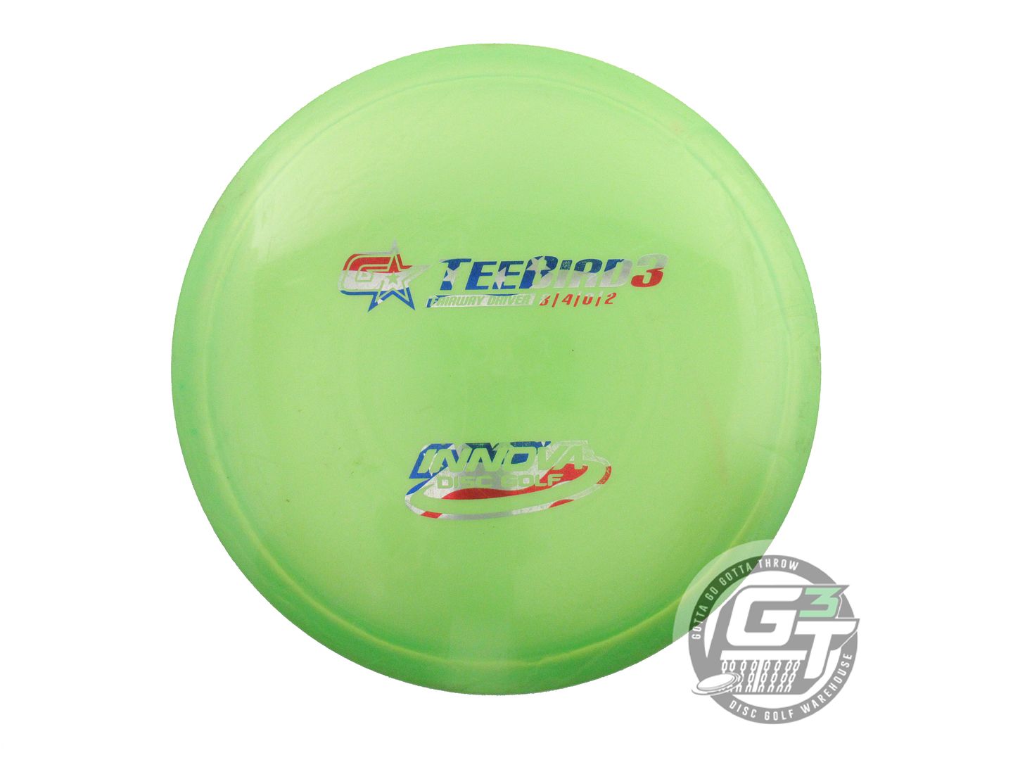 USED Innova GStar Teebird3 172g Lime Flag Foil Fairway Driver Golf Disc
