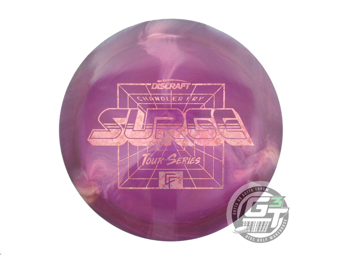 USED Discraft [FRY] Swirl ESP Surge 176g Purple-Pink Distance Driver Golf Disc