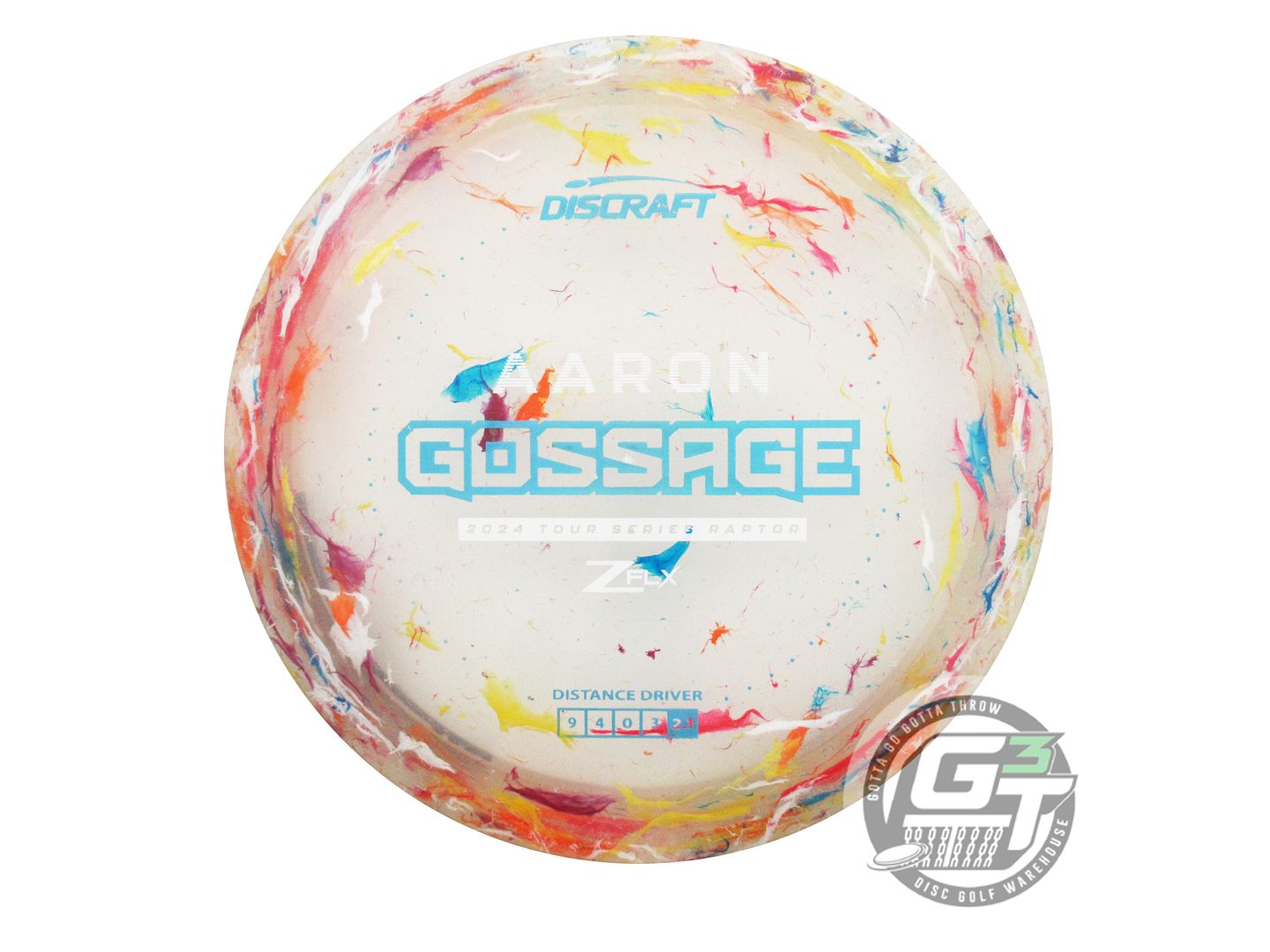 USED Discraft [GOSSAGE] Jawbreaker Z FLX Raptor 174g Blue Holo Driver Golf Disc