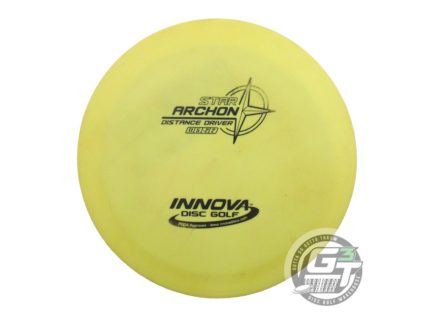 USED Innova Star Archon 169g Yellow Black Stamp Distance Driver Golf Disc