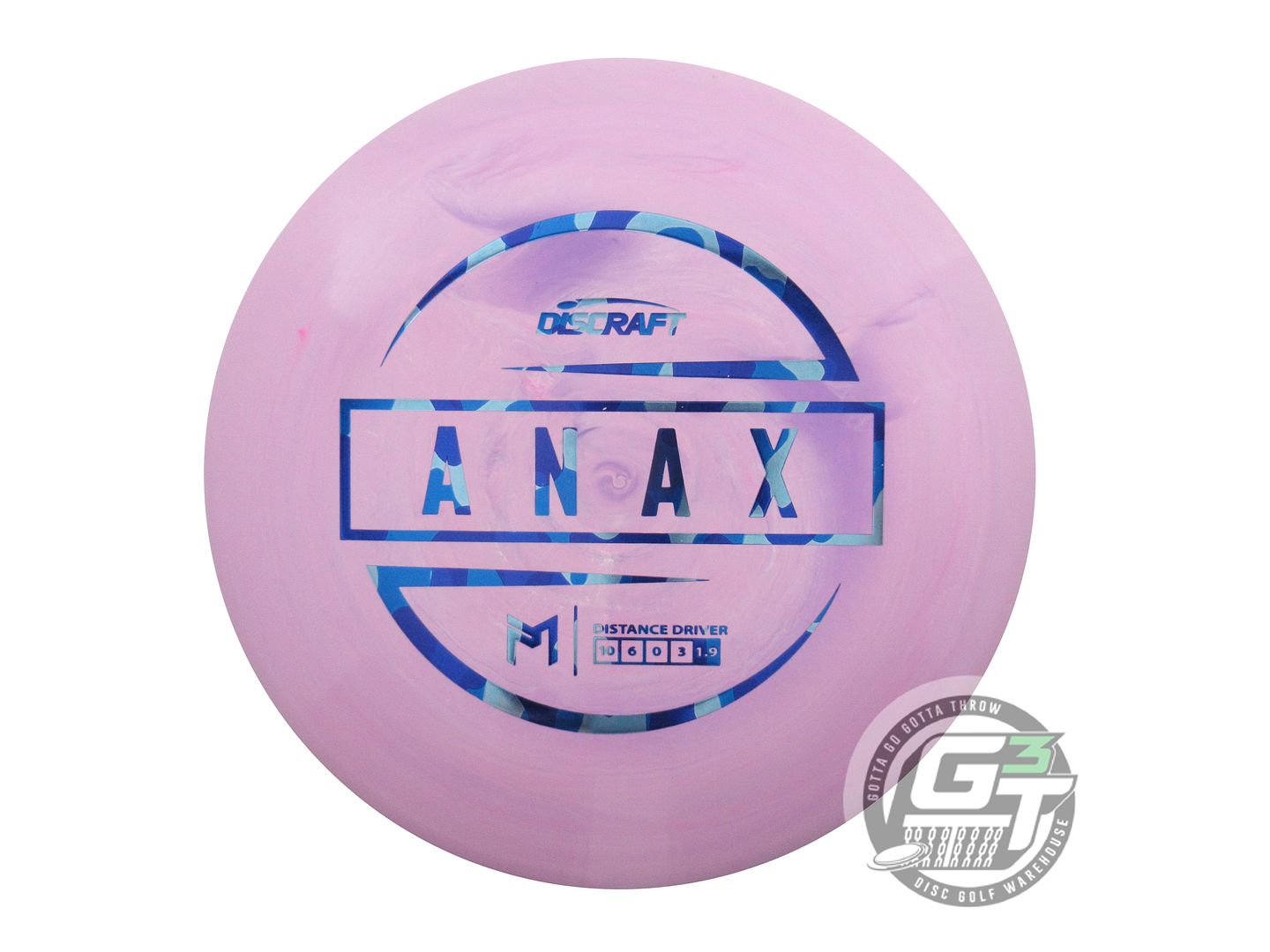NOS Discraft [McBETH] ESP Anax 175g Lilac Blue Camo Foil Driver Golf Disc