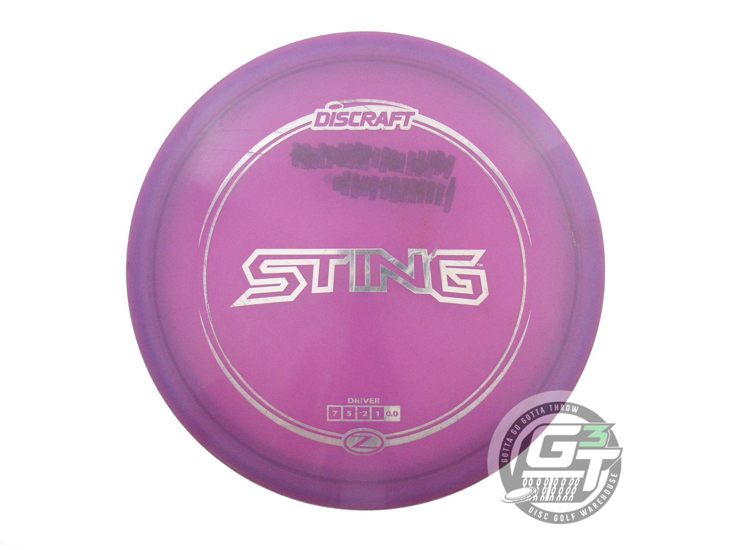 USED Discraft Z Sting 175g Purple Silver Foil Fairway Driver Golf Disc