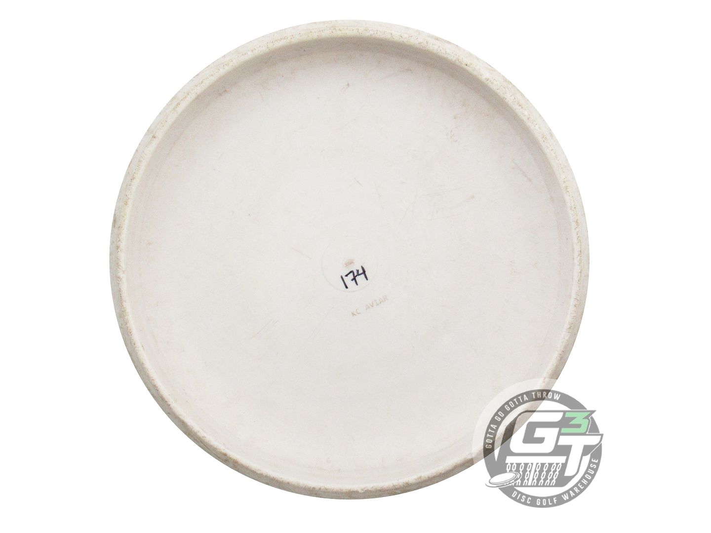 USED Innova KC Pro Aviar 174g White Green Foil Putter Golf Disc