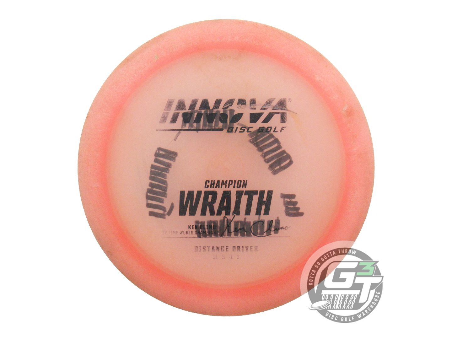 USED Innova Champion Wraith 169g Pink Black Stamp Distance Driver Golf Disc
