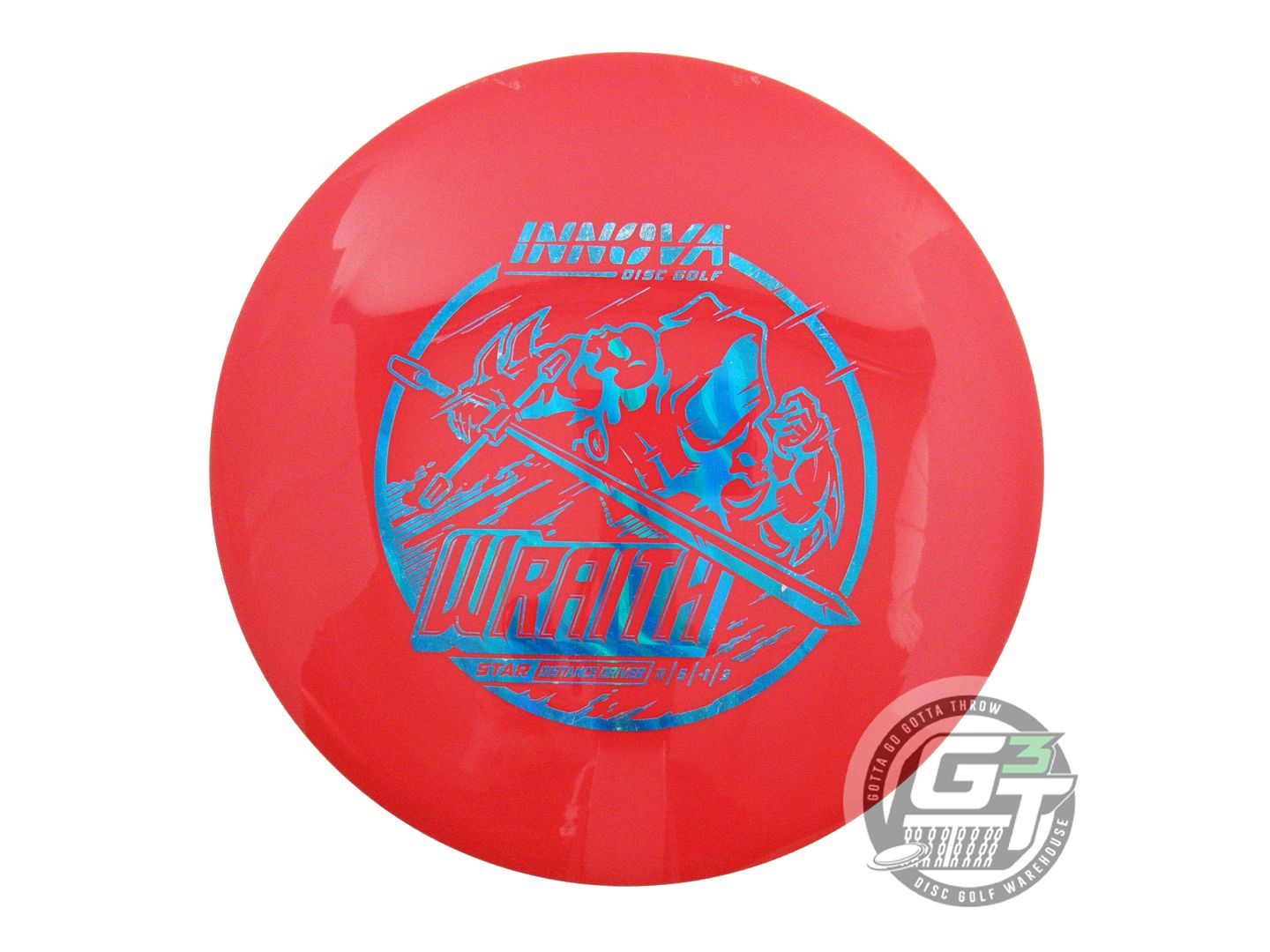 USED Innova Star Wraith 174g Red Blue Prism Foil Distance Driver Golf Disc