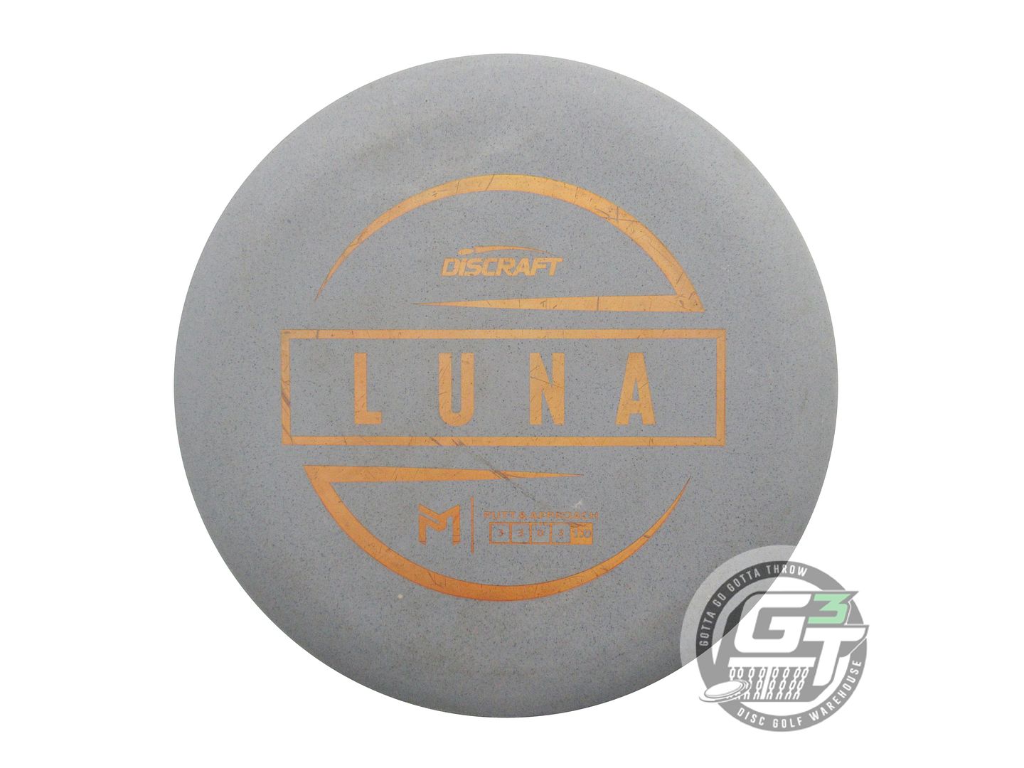 USED Discraft [McBETH] Jawbreaker Luna 171g Gray Gold Holo Putter Golf Disc