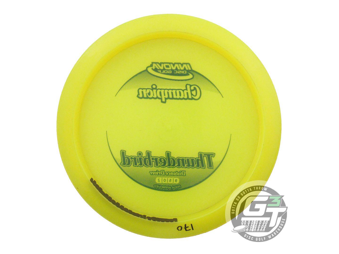 USED Innova Champion Thunderbird 170g Yellow Black Stamp Distance Driver Disc