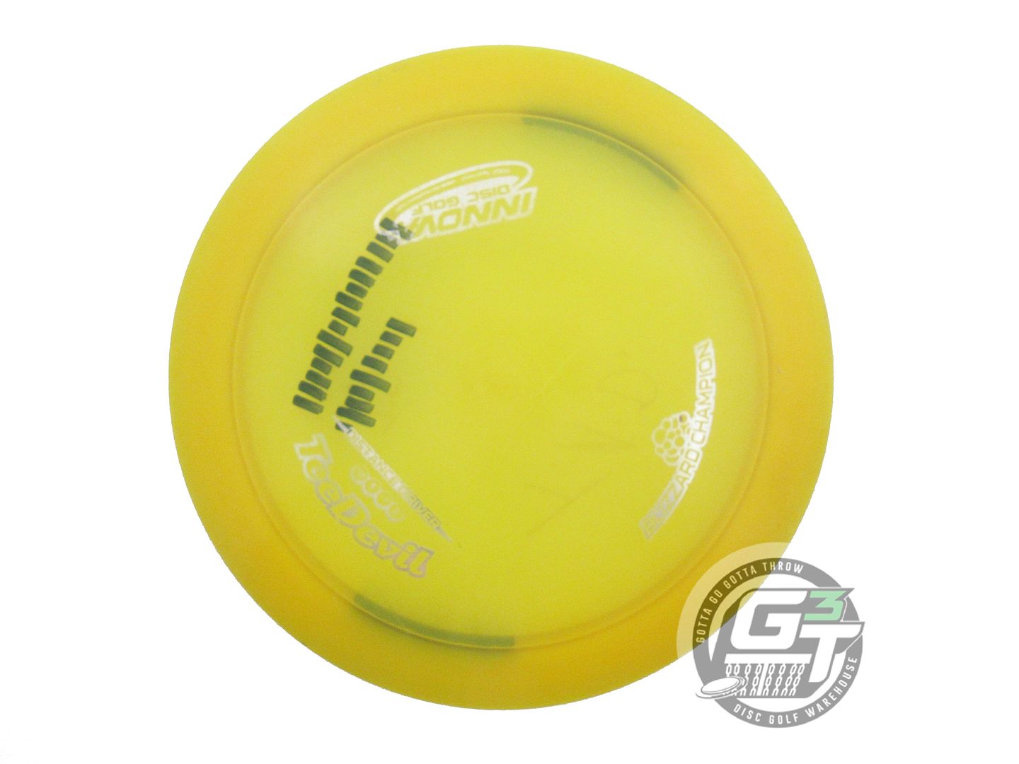 USED Innova Blizzard Teedevil 158g Yellow Silver Foil Distance Driver Golf Disc