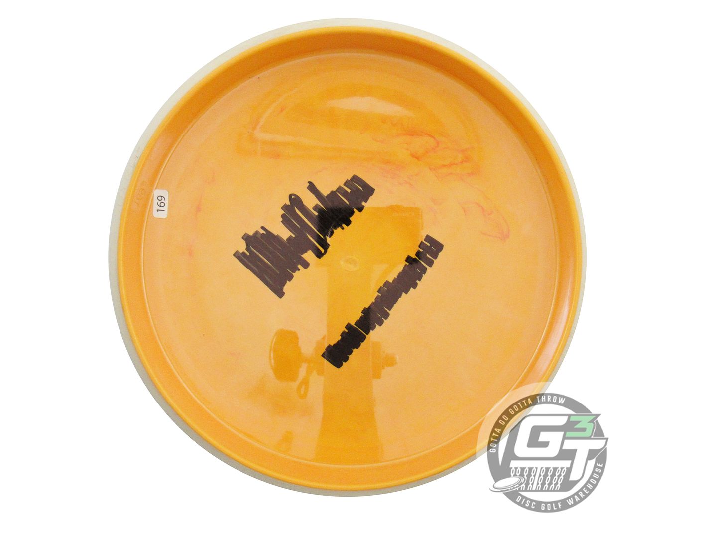 USED Axiom Discs Neutron Proxy 169g Marigold White Rim Putter Golf Disc