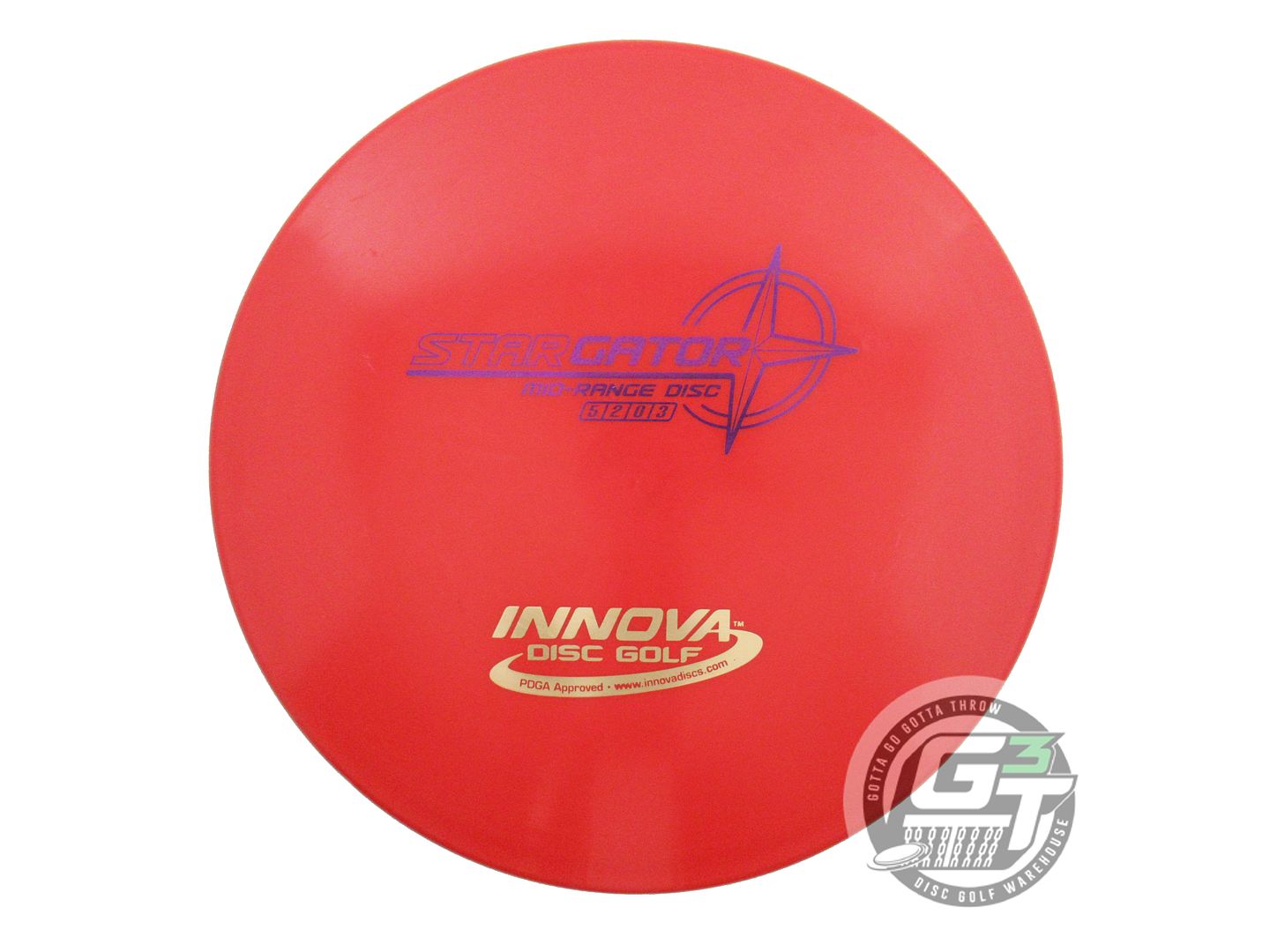 USED Innova Star Gator 172g Red Purple & Gold Foil Midrange Golf Disc