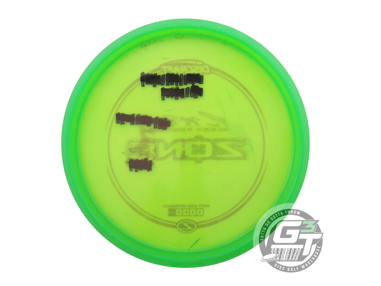 USED Discraft [McBETH] Z Zone 175g Green Pink Foil Putter Golf Disc