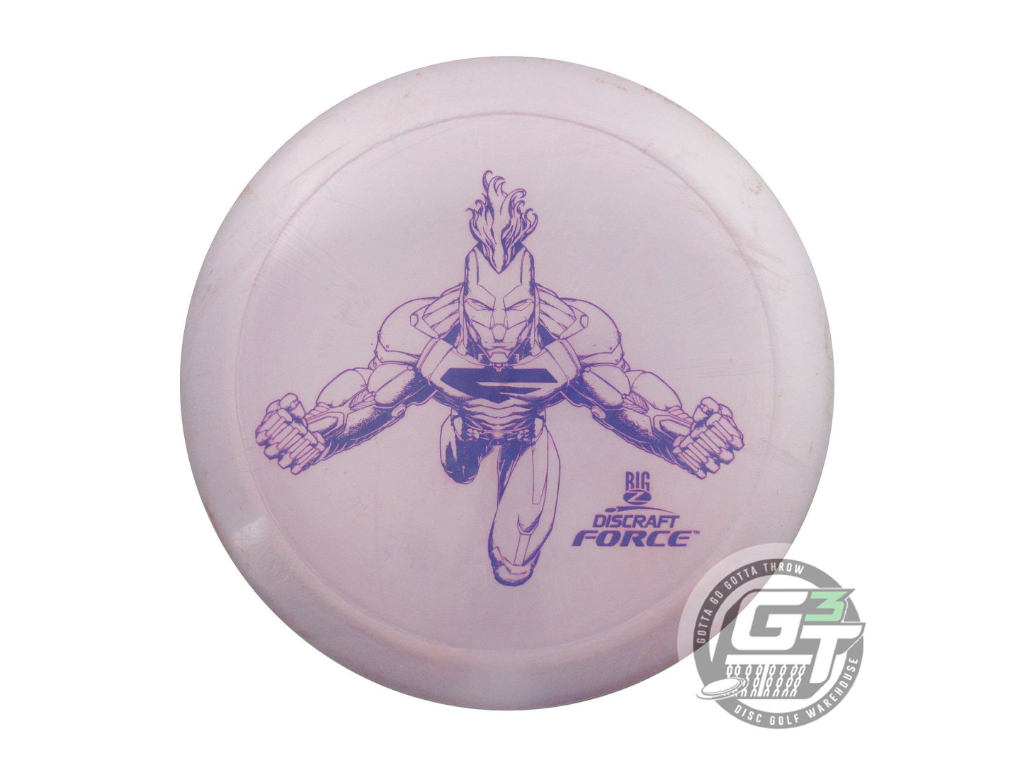 USED Discraft Big Z Force 175g Lilac Purple Stamp Distance Driver Golf Disc