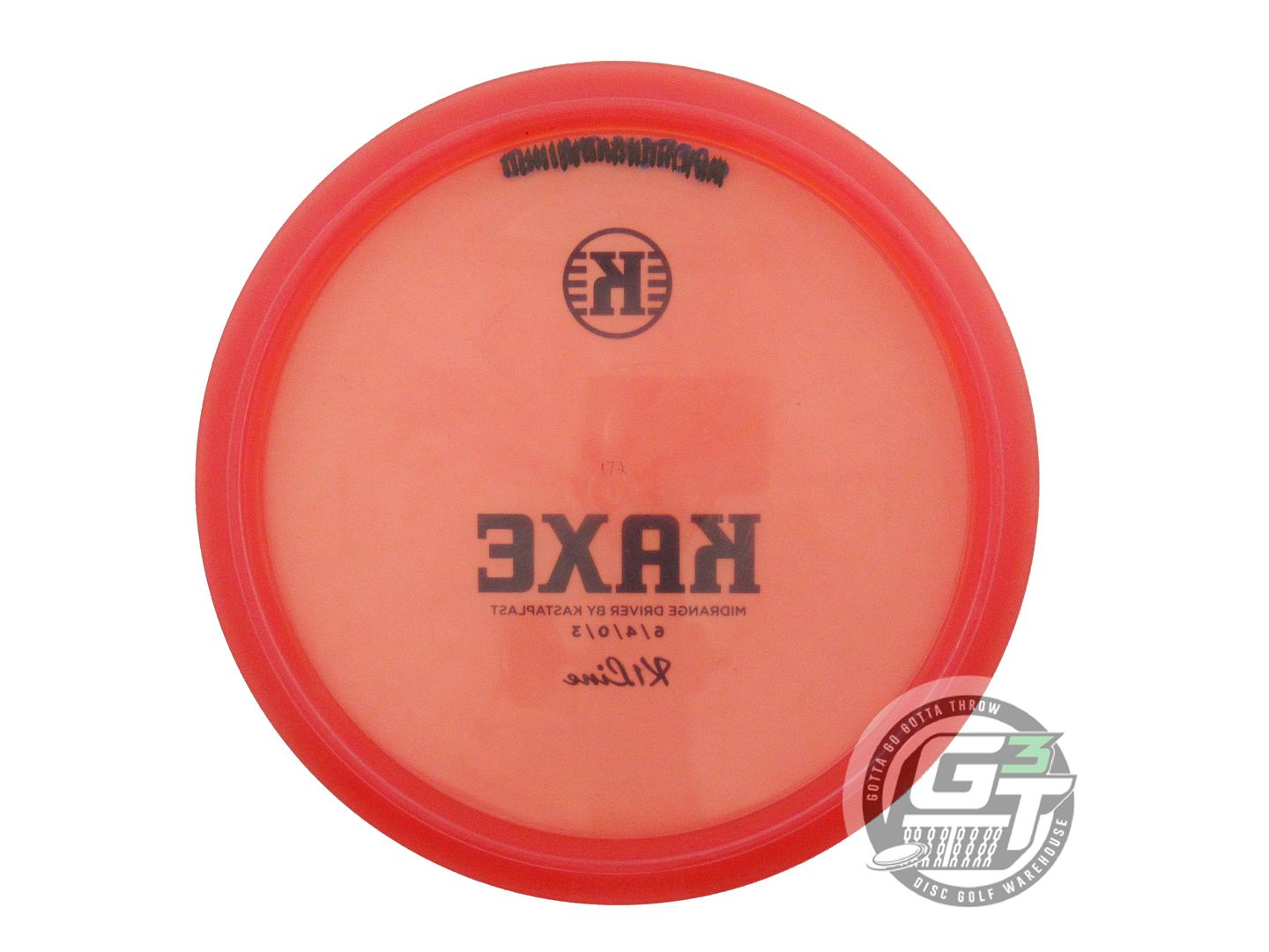 USED Kastaplast K1 Kaxe 172g Red Black Stamp Midrange Golf Disc