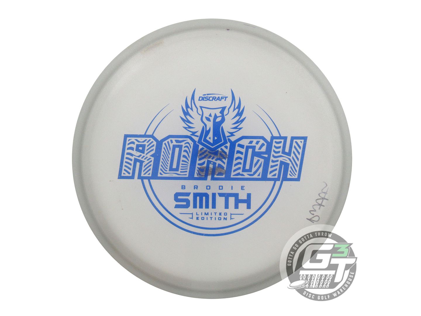 USED Discraft [SMITH] Metallic Z Roach 176g Smoke Blue Stamp Putter Golf Disc