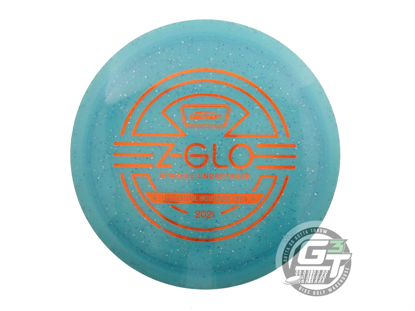 NOS Discraft [LEDGESTONE] Glo Z Sparkle Undertaker 172g Teal Driver Golf Disc