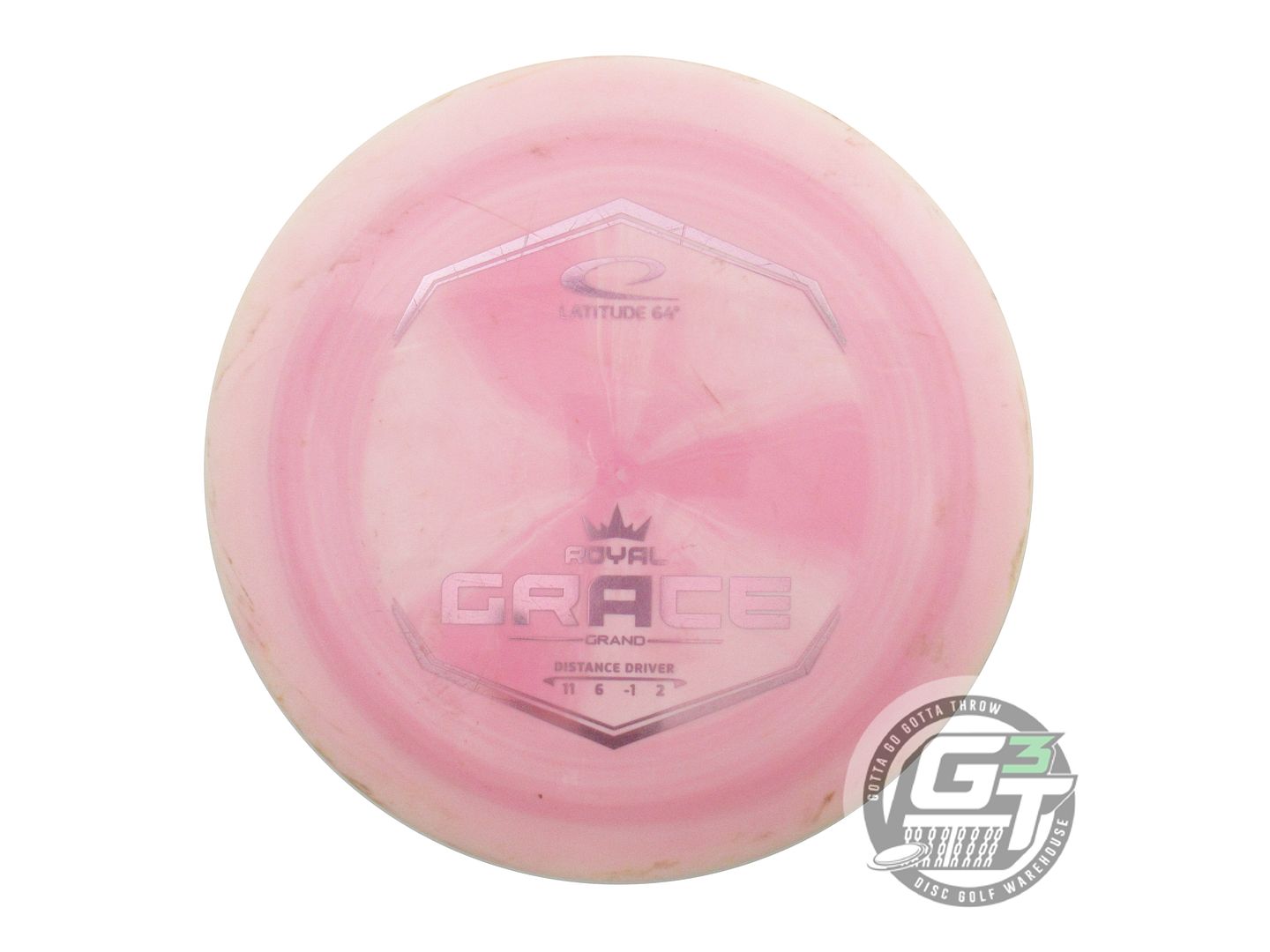 USED Latitude 64 Royal Grand Grace 173g Pink Lilac Foil Distance Driver Disc