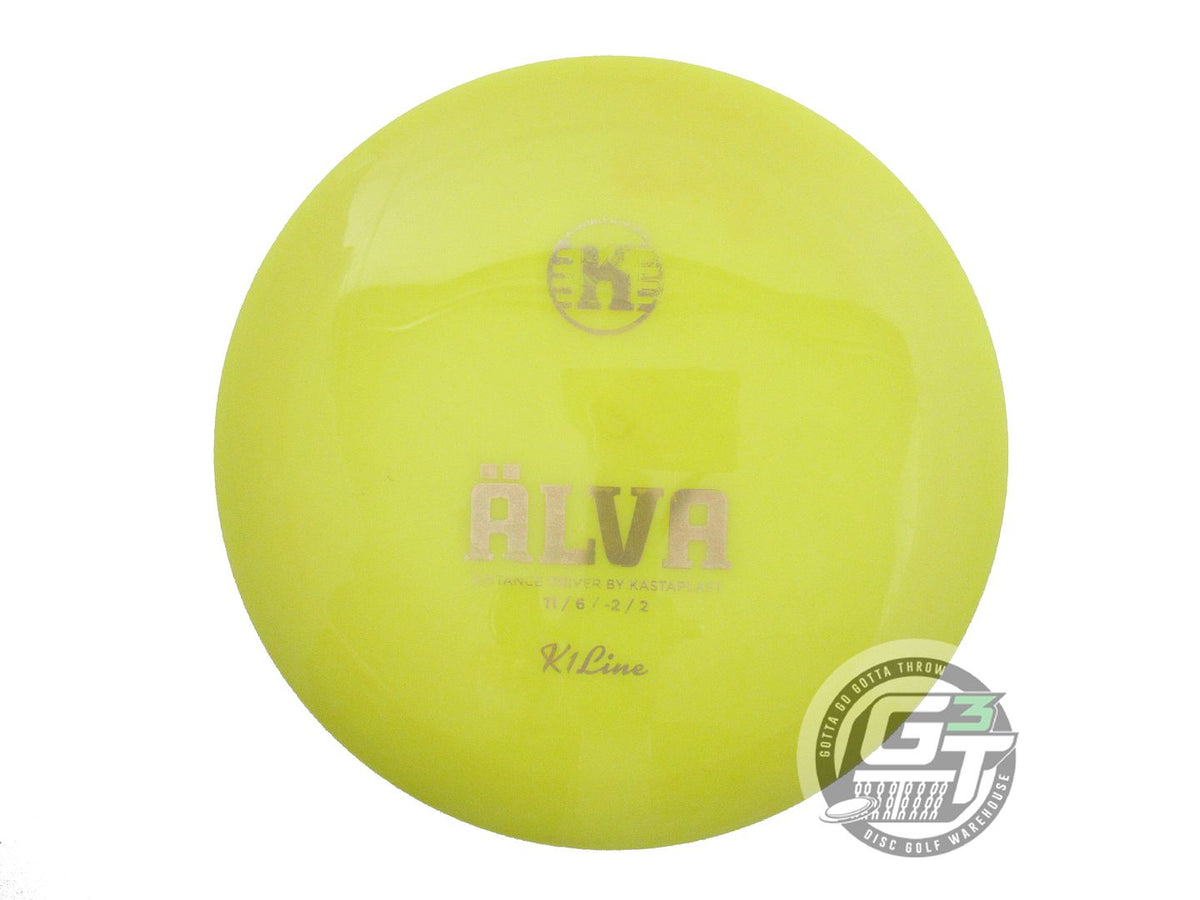 USED Kastaplast K1 Alva 174g Yellow Gold Foil Distance Driver Golf Disc