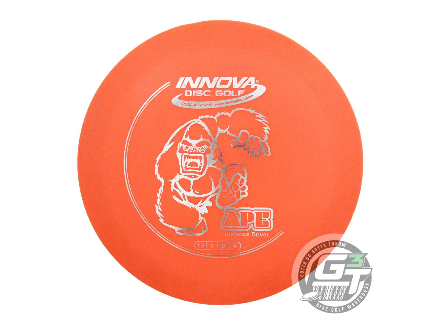 USED Innova DX Ape 174g Orange Silver Foil Distance Driver Golf Disc