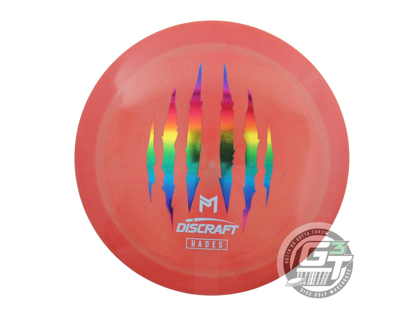 USED Discraft [McBETH] 6X CLAW ESP Hades 176g Orange Rainbow Foil Driver Disc