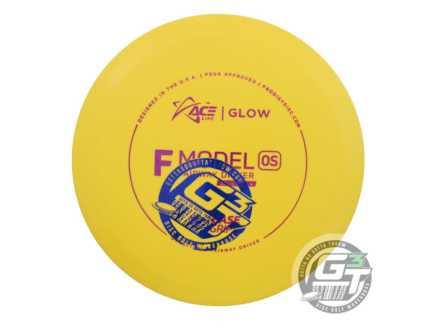 Prodigy Factory Second Ace Line Glow Base Grip F Model OS Fairway Driver Golf Disc (Individually Listed)