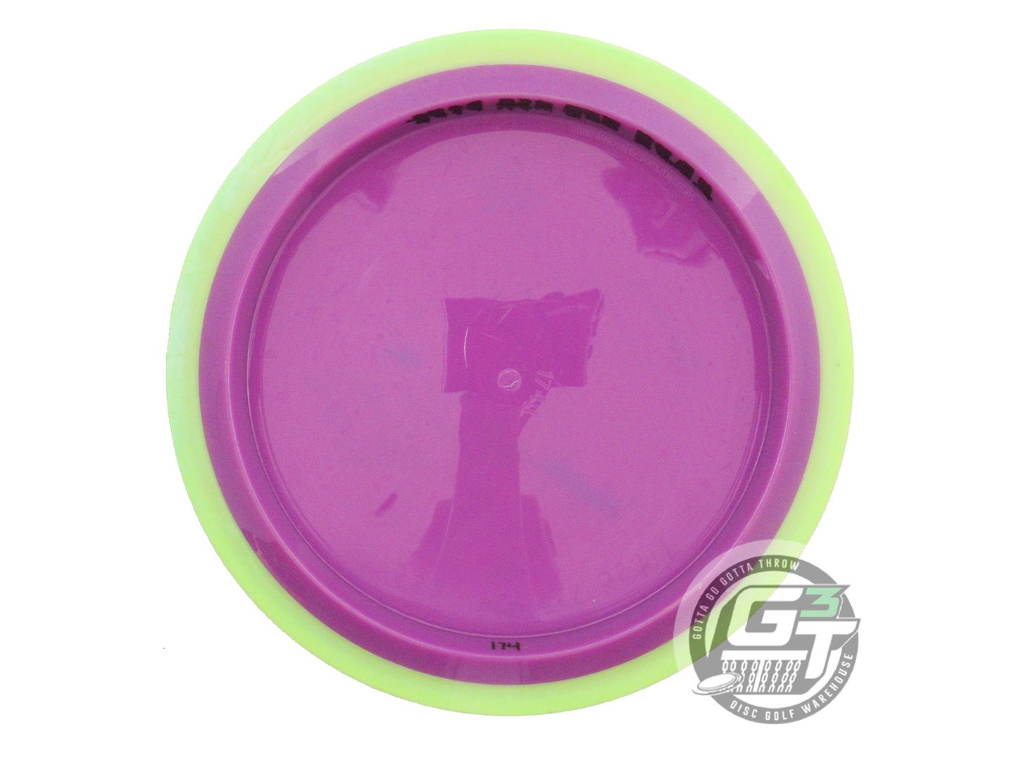 USED Axiom Discs SE Neutron Time Lapse 174g Purple Yellow Rim Driver Golf Disc