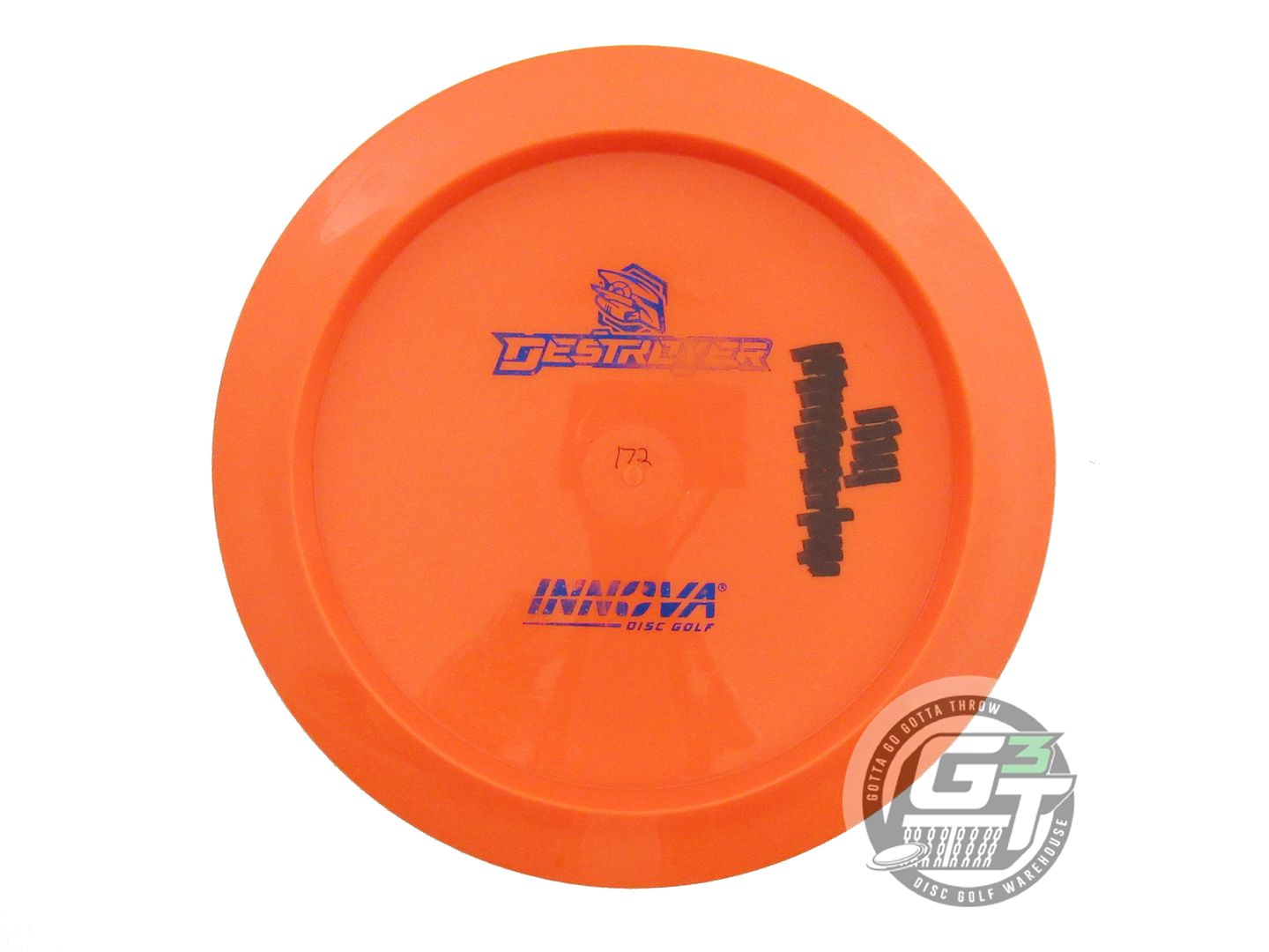 USED Innova Backstamp Star Destroyer 172g Orange Blue Foil Driver Golf Disc