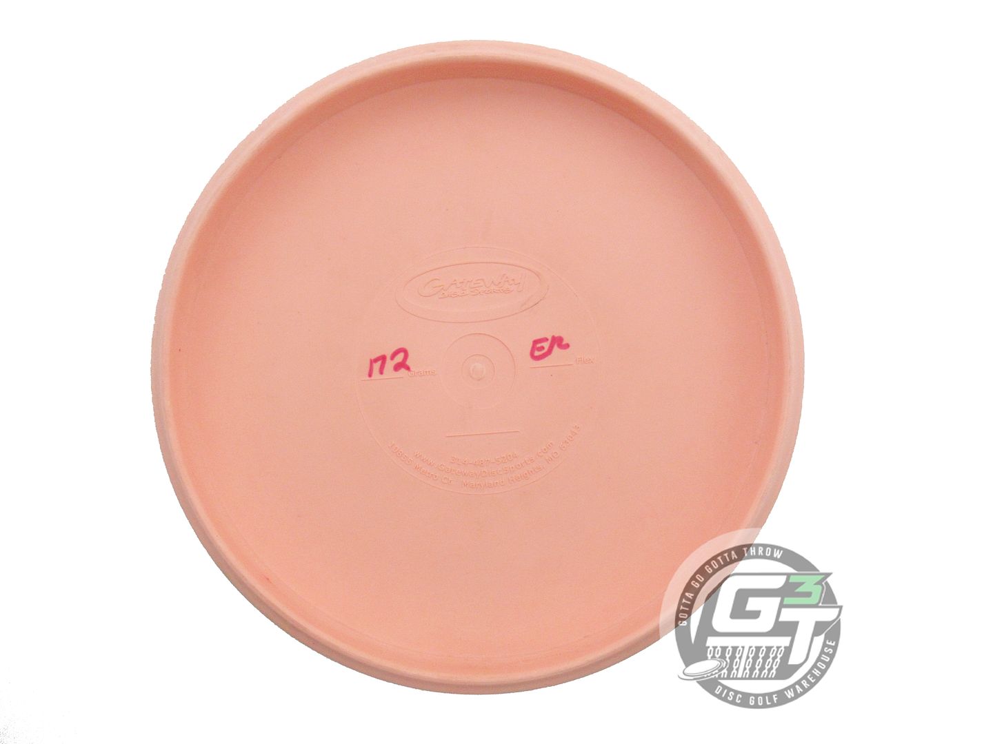 USED Hooligan Discs Soft Dime 172g Peach Black Stamp A Putter Golf Disc