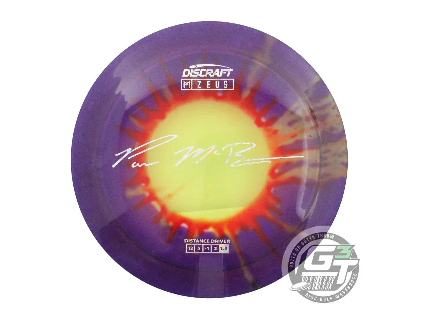Discraft Paul McBeth Signature Fly Dye Elite Z Zeus Distance Driver Golf Disc (Individually Listed)