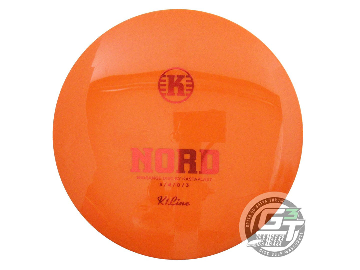 USED Kastaplast K1 Nord 177g Orange Red Foil Midrange Golf Disc