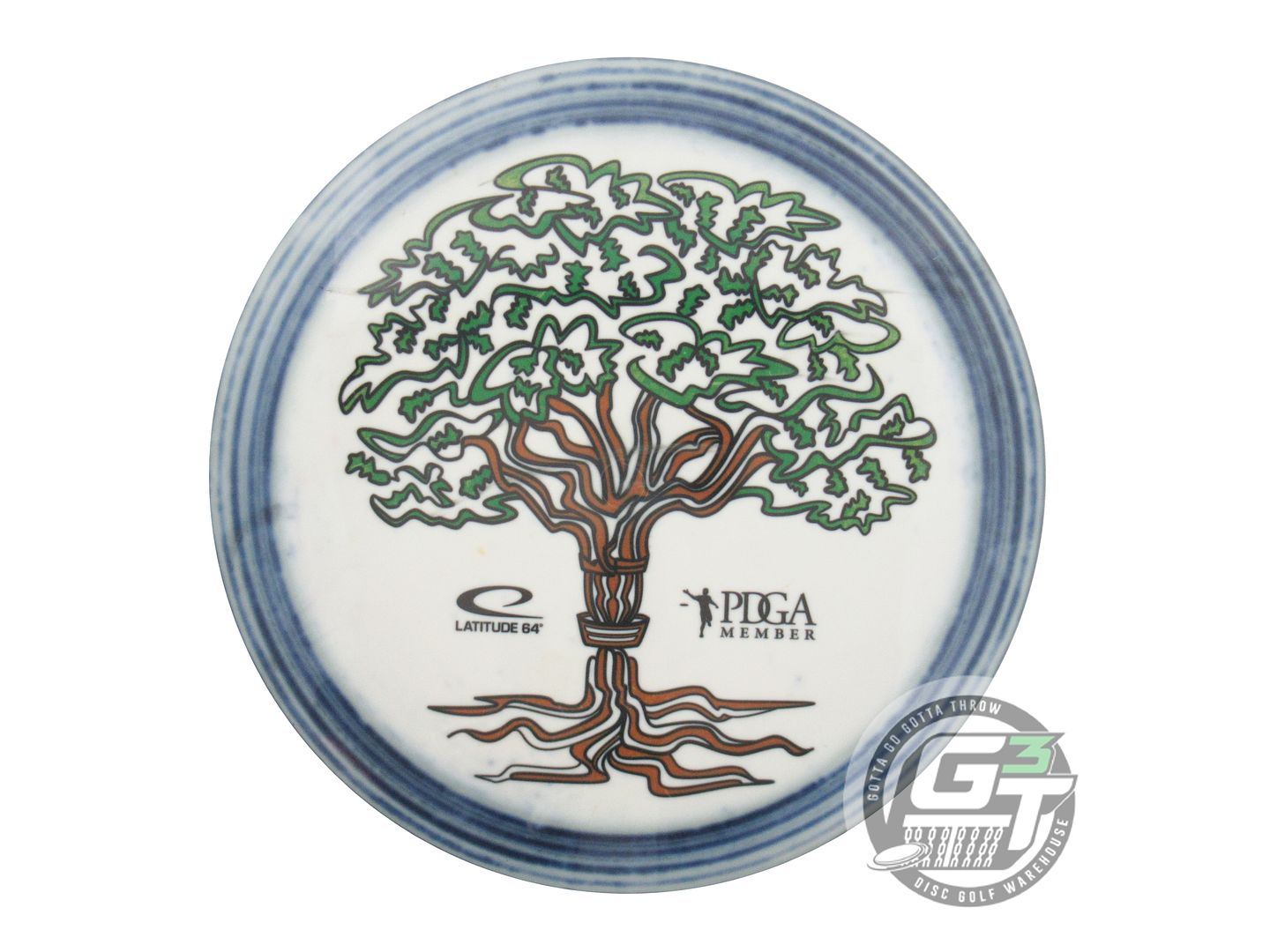 USED Latitude 64 [PDGA] Gold Explorer 174g White TREE Distance Driver Golf Disc