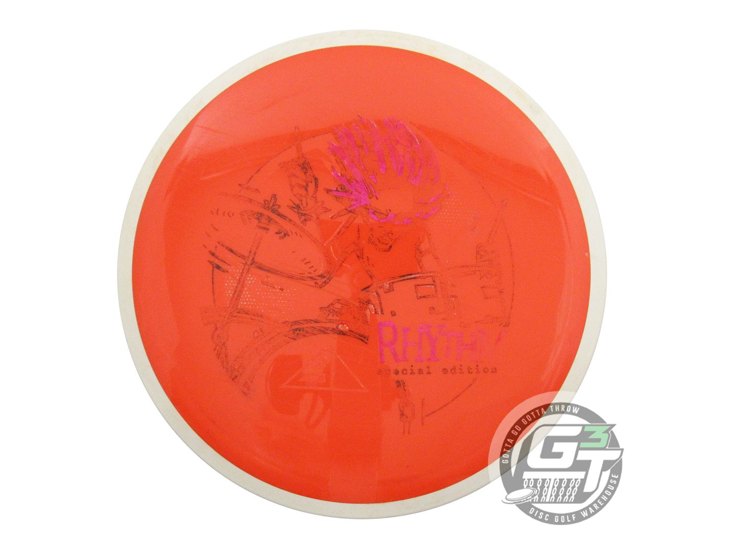 USED Axiom Discs [SE] Neutron Rhythm 171g Orange White Rim Distance Driver Disc