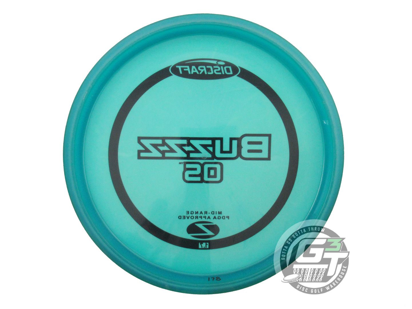 USED Discraft Z Buzzz OS 178g Teal Black Stamp Midrange Golf Disc