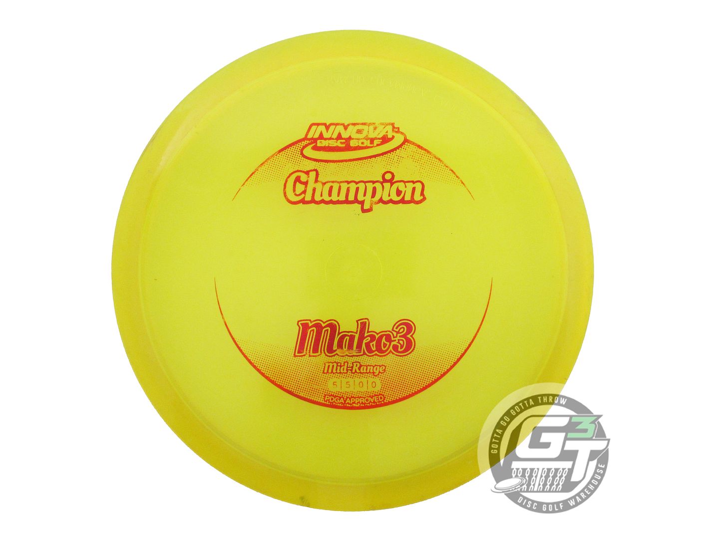 USED Innova Champion Mako3 179g Yellow Red Foil Midrange Golf Disc