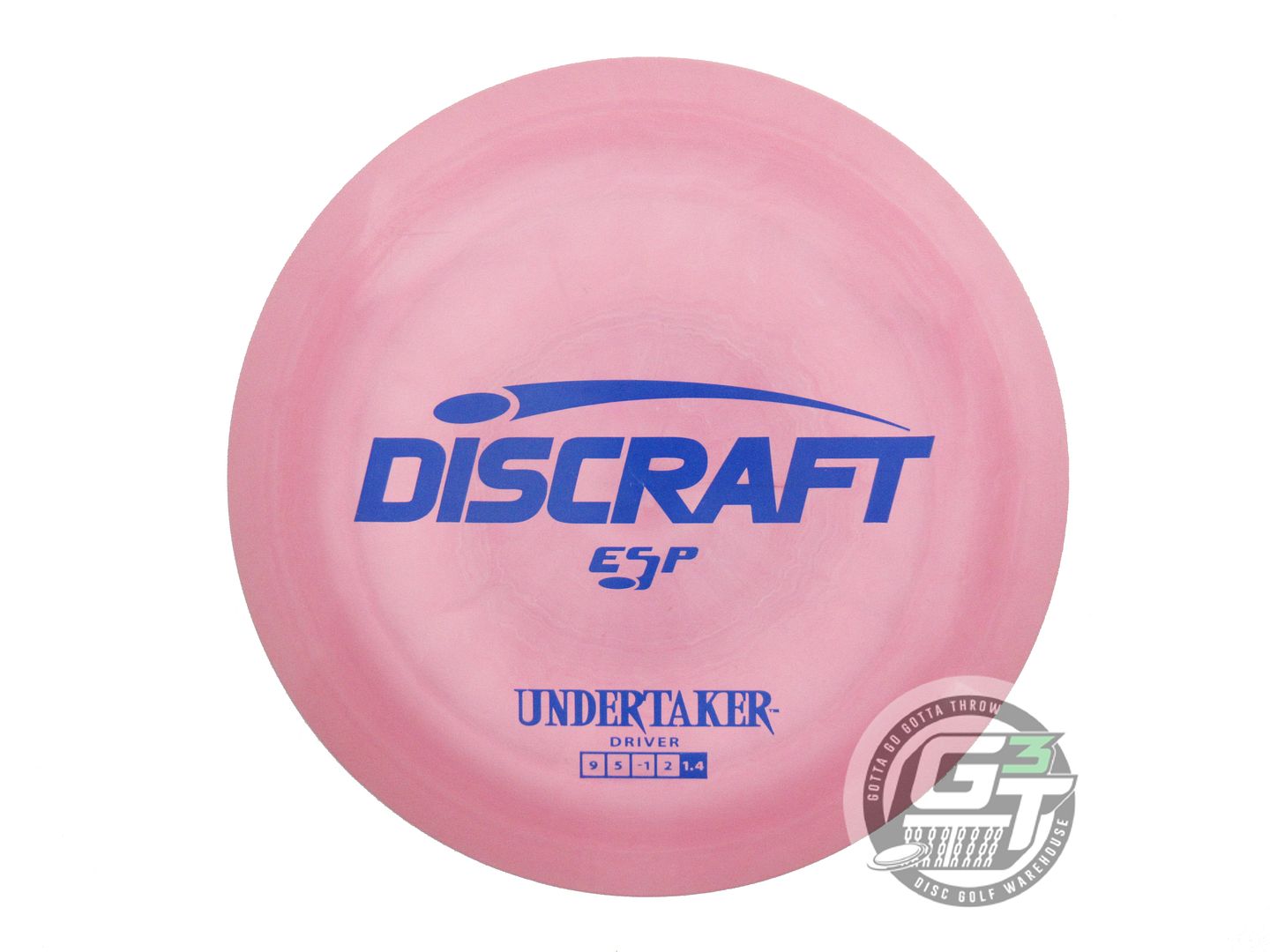 USED Discraft ESP Undertaker 173g Pink Blue Stamp Distance Driver Golf Disc