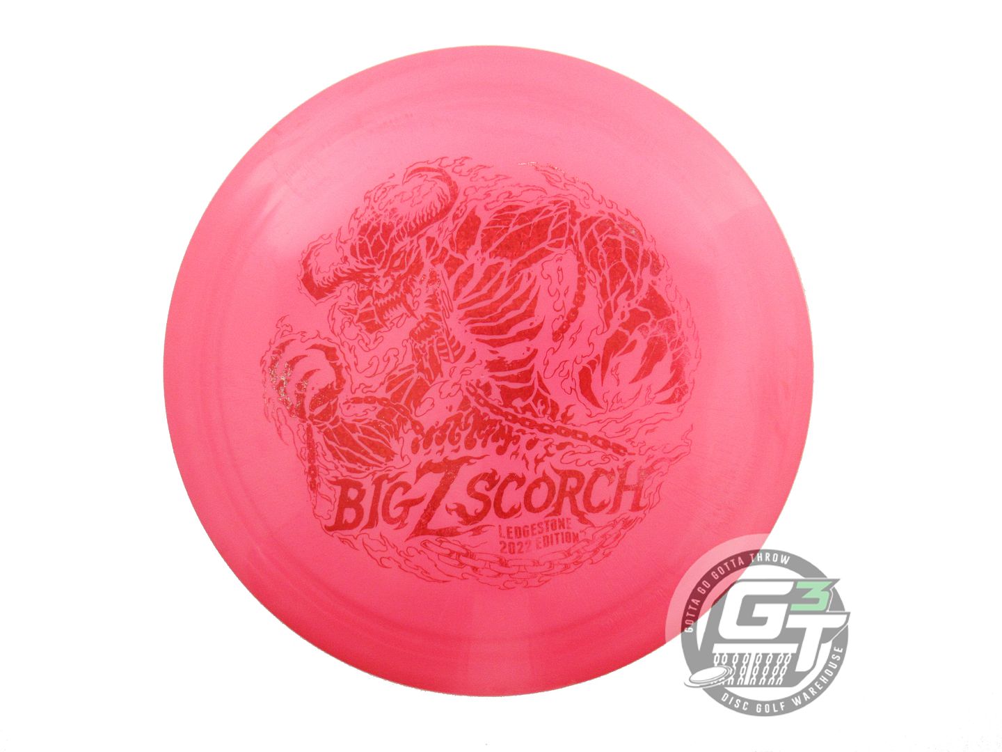 NOS Discraft [LEDGESTONE] Big Z Scorch 176g Pink Red Shatter Distance Driver Golf Disc