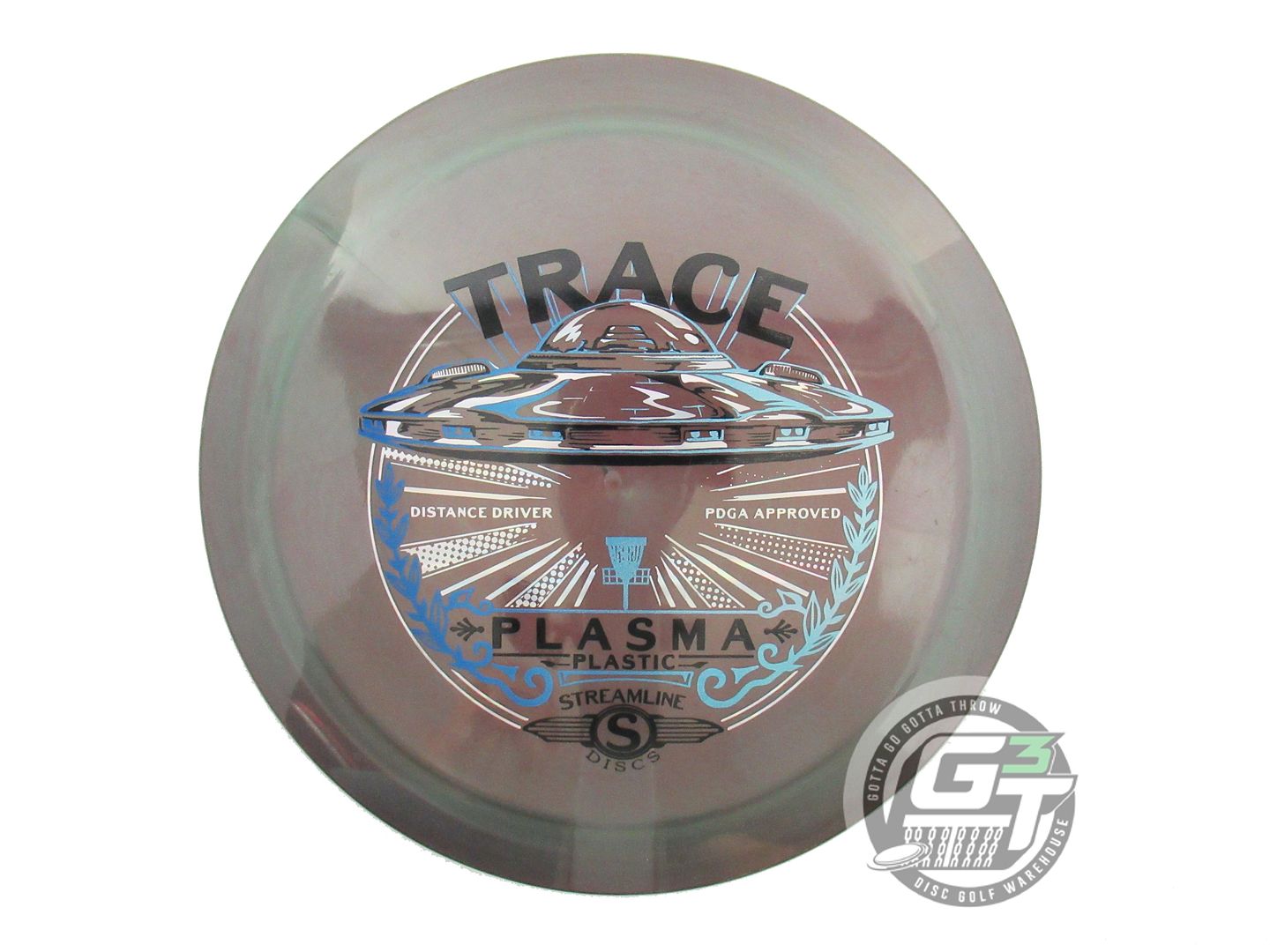 USED Streamline Discs Plasma Trace 171g Green-Purple Distance Driver Golf Disc