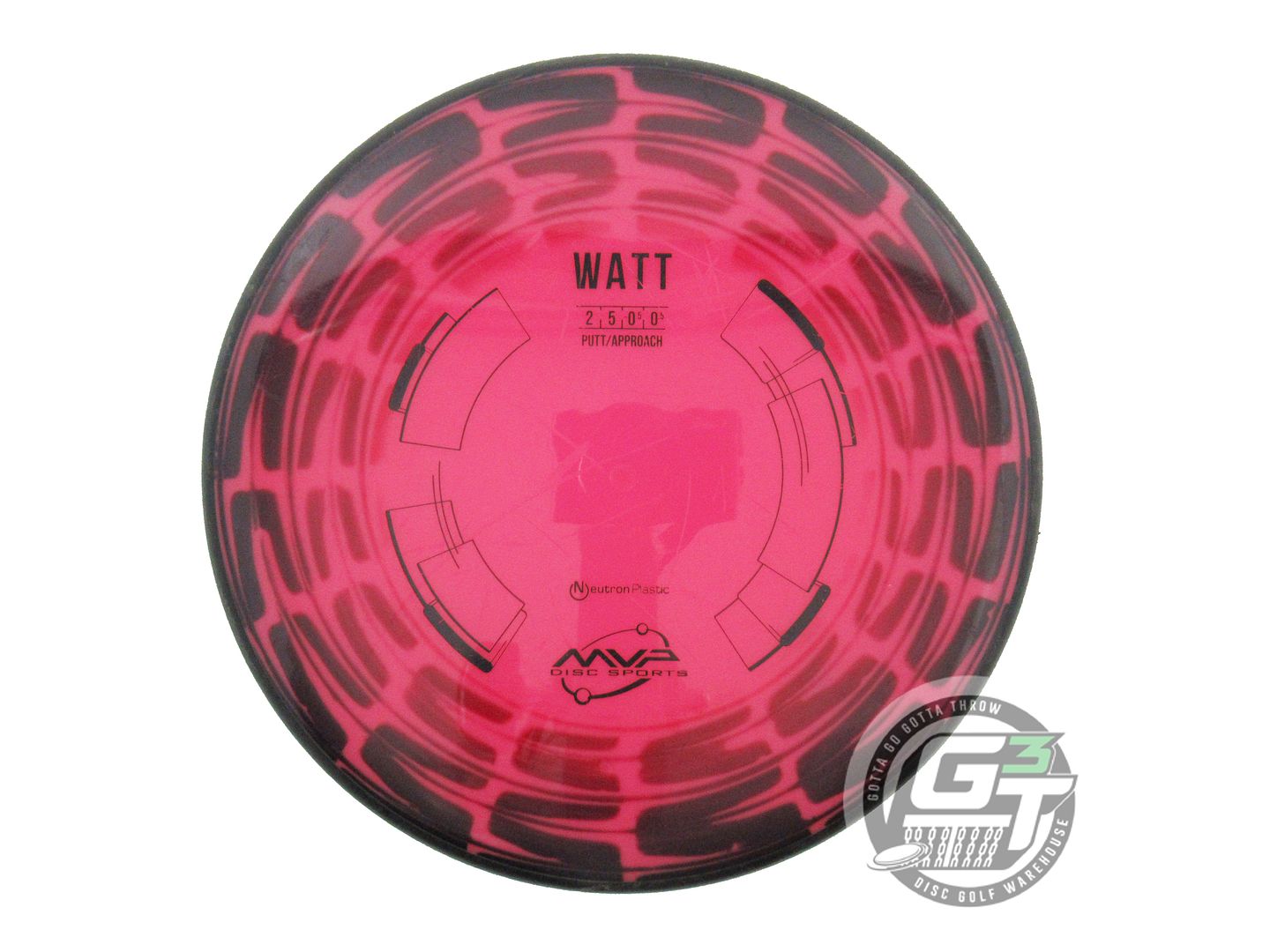 USED MVP Disc Sports Neutron Watt 174g Pink HOME DYED Putter Golf Disc