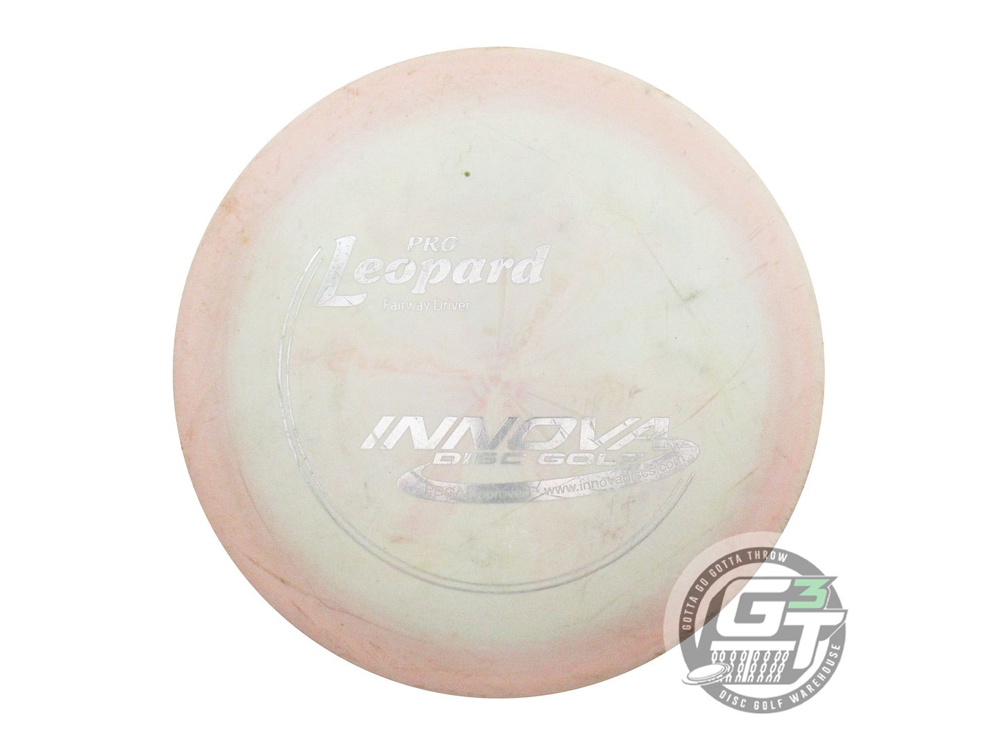USED Innova Pro Leopard 167g Pink-Cream Silver Foil PFN OOP Fairway Driver Disc